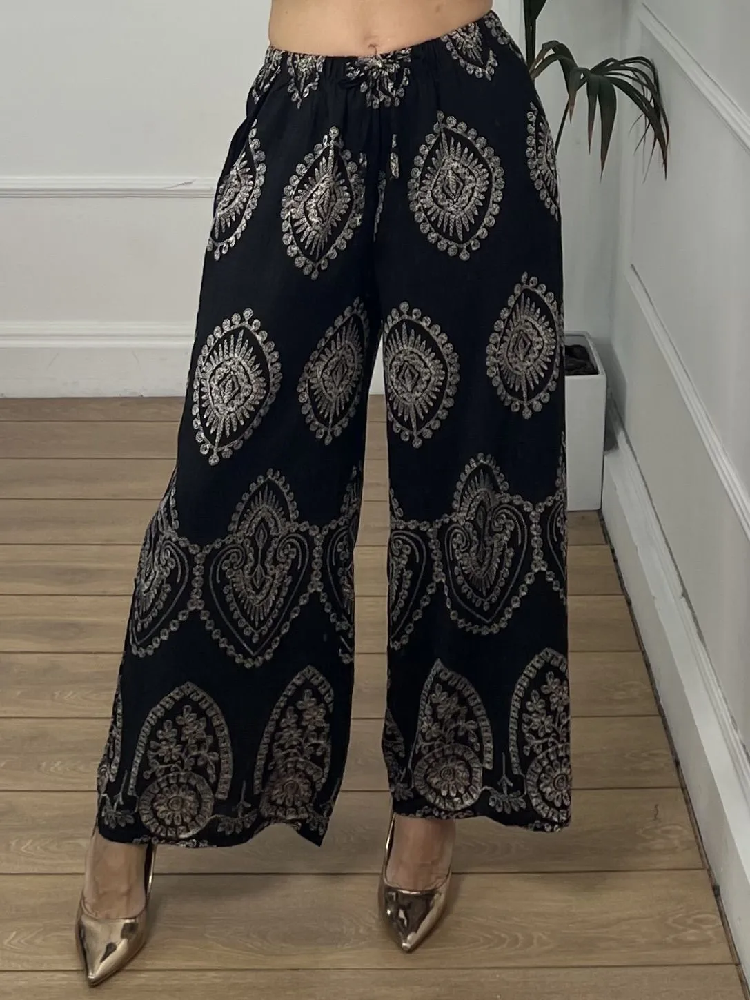 Women's Summer New Woven Wide-leg Loose Casual Straight Pants Women's Trousers display picture 6