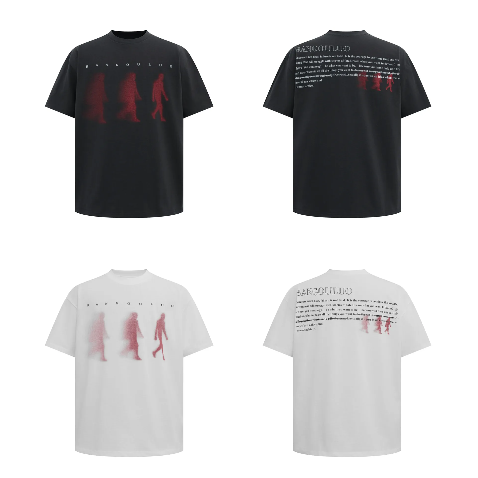 Jiayiku Men's  Summer New American Street Fashion Brand Tee Diablo Abstract Printed Short-sleeved T-shirt For Men display picture 9