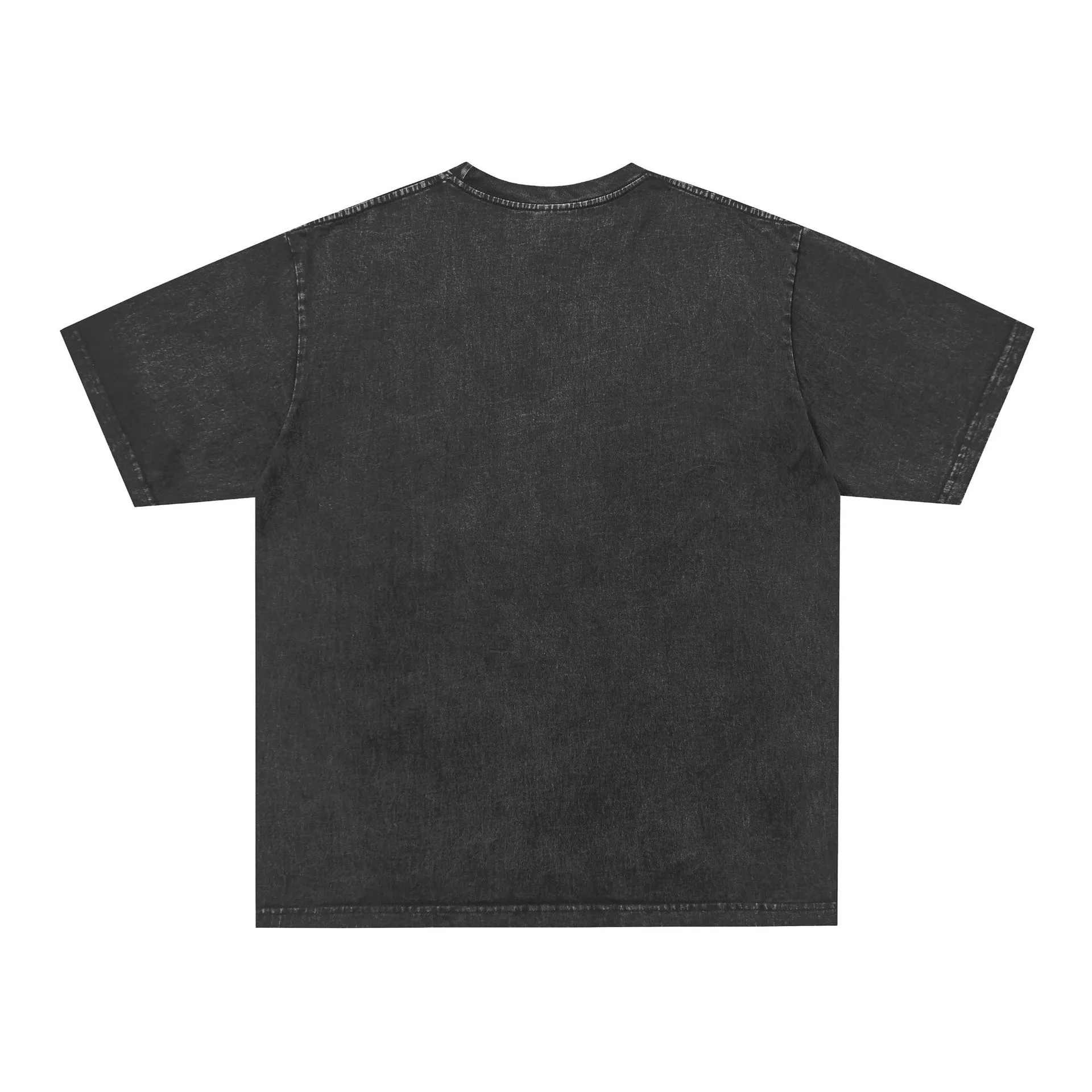 Jiayiku Men's  Summer American Retro Fashion Brand Heavy 280g Washed Old Cotton T-shirt Short Sleeve Men display picture 4