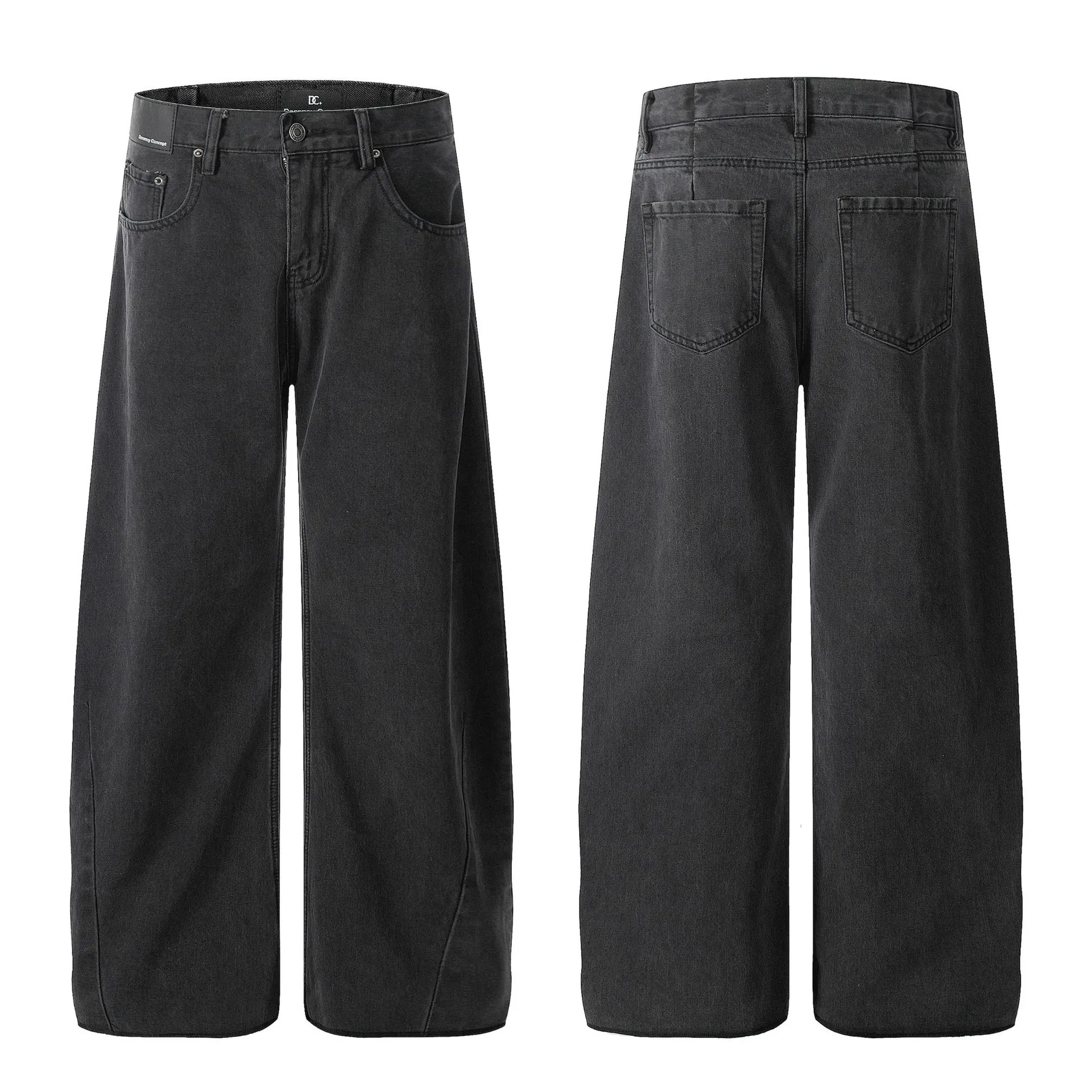 Jiayiku Tide Brand  Spring American Retro Washed Machete Jeans Straight Cleanfit Pants display picture 2