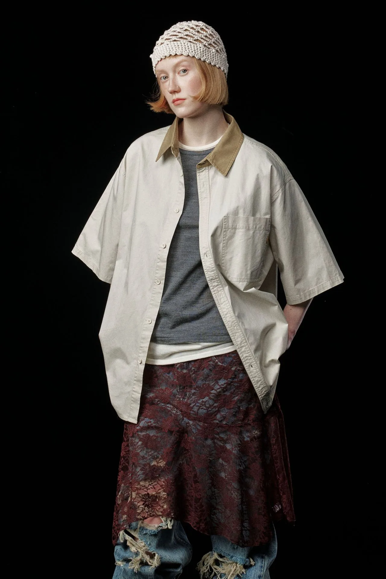 Jiayiku Men's  Summer New Style Simple New Vintage Ins Fashionable Washed Old Shirt Tooling Shirt display picture 4