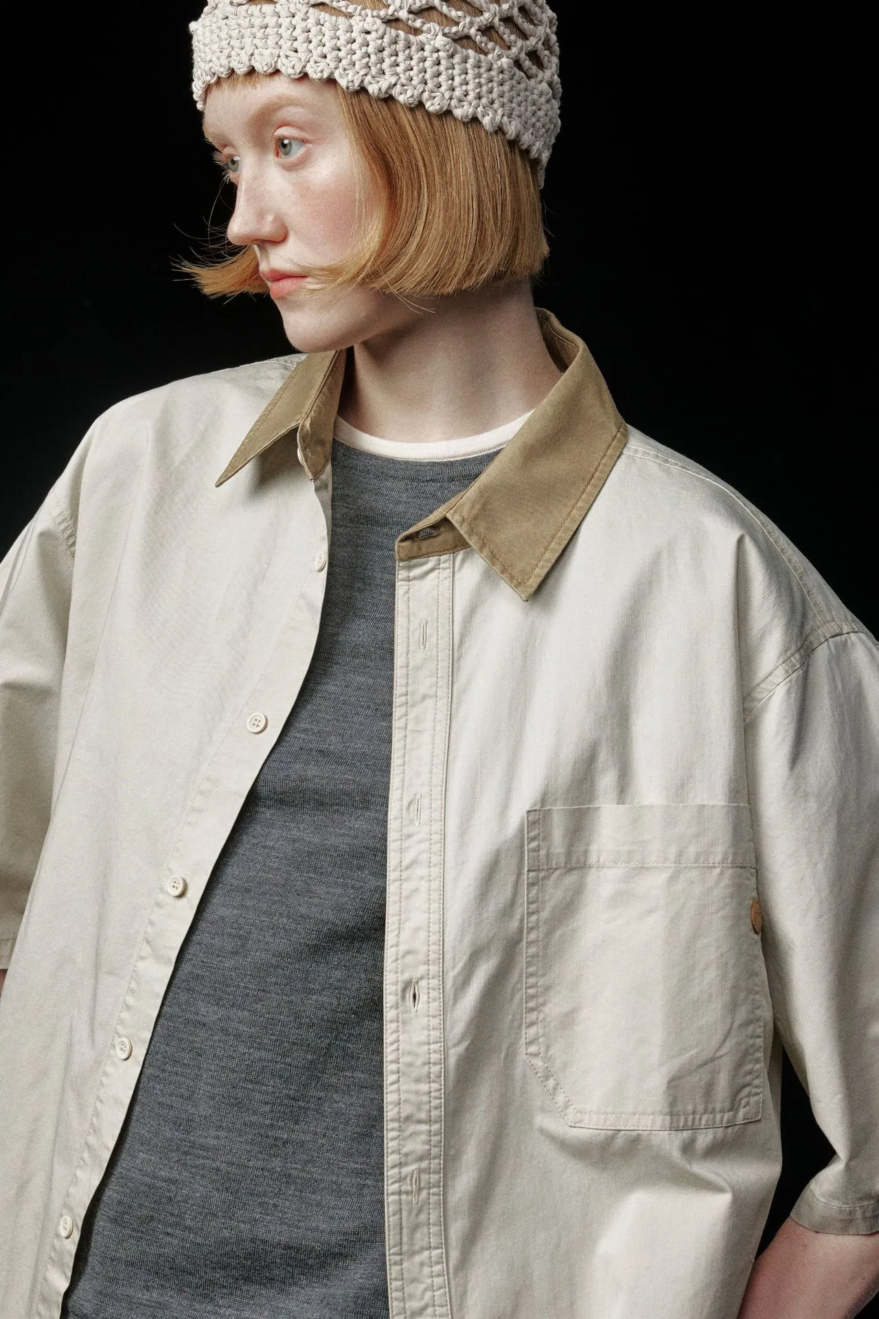 Jiayiku Men's  Summer New Style Simple New Vintage Ins Fashionable Washed Old Shirt Tooling Shirt display picture 5