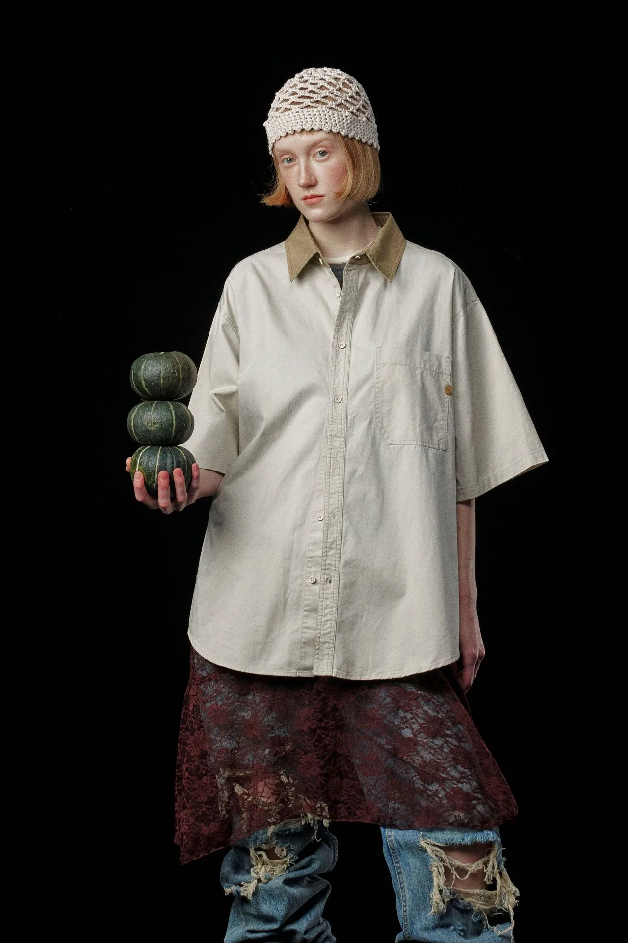 Jiayiku Men's  Summer New Style Simple New Vintage Ins Fashionable Washed Old Shirt Tooling Shirt display picture 6