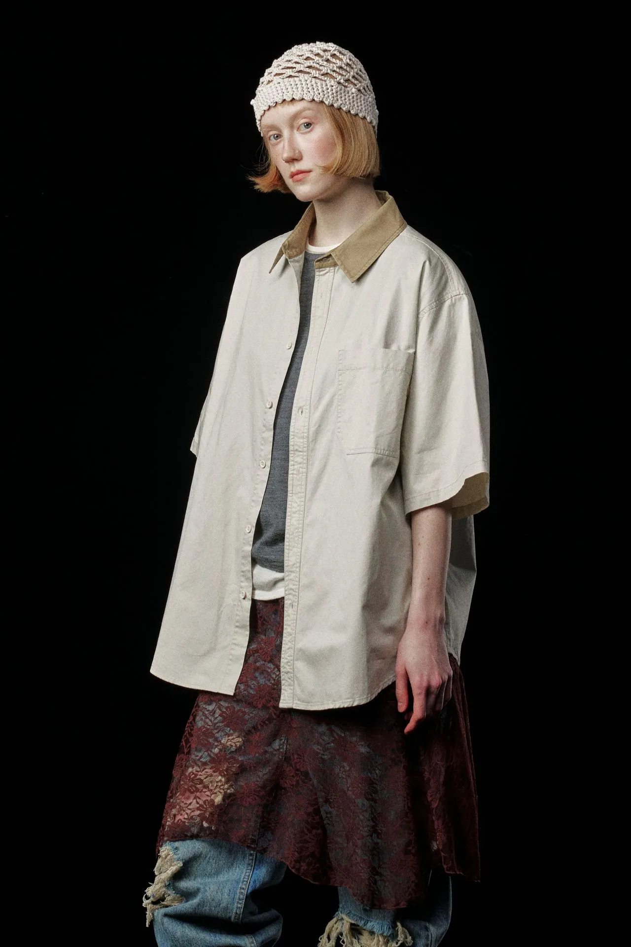 Jiayiku Men's  Summer New Style Simple New Vintage Ins Fashionable Washed Old Shirt Tooling Shirt display picture 7