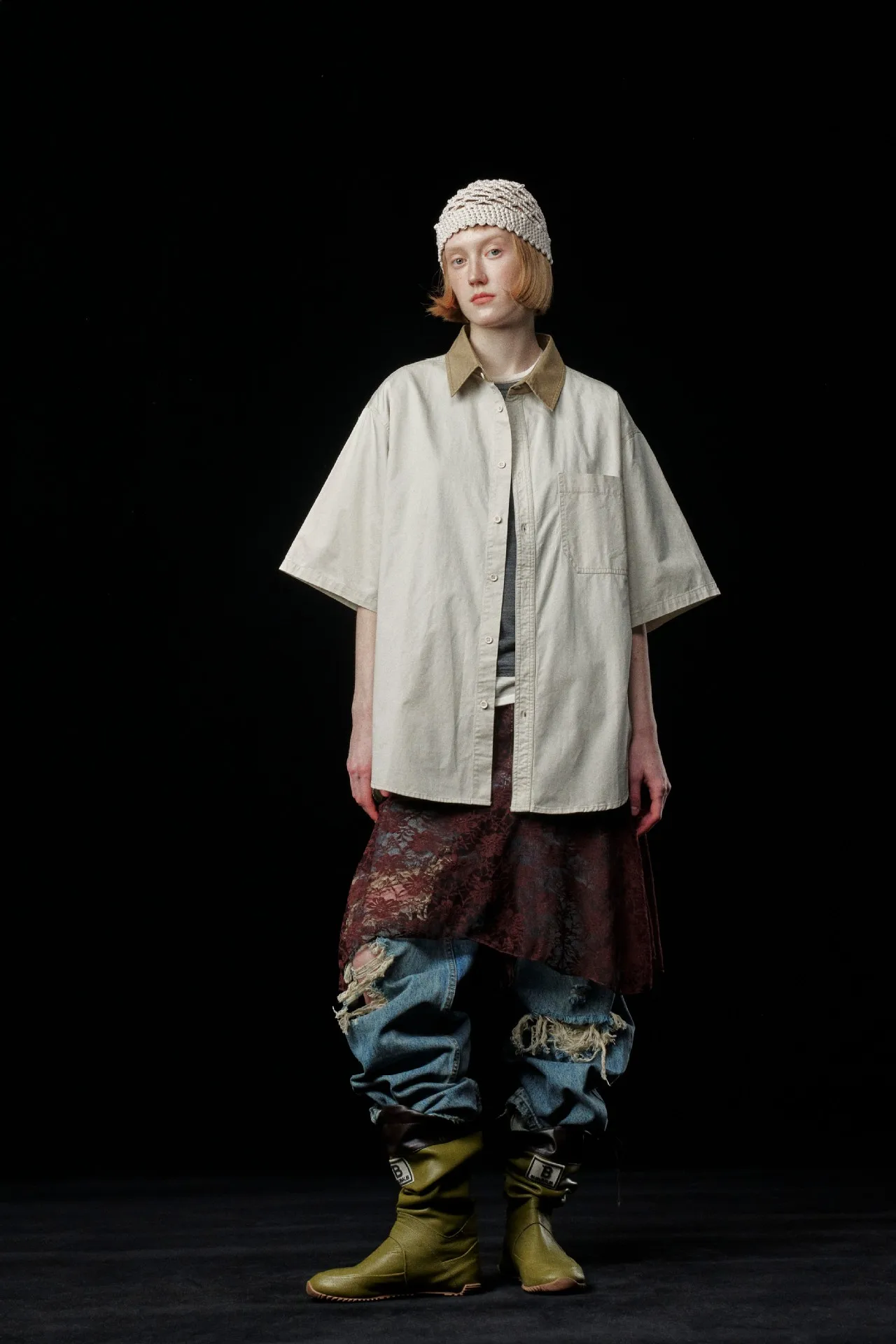 Jiayiku Men's  Summer New Style Simple New Vintage Ins Fashionable Washed Old Shirt Tooling Shirt display picture 8