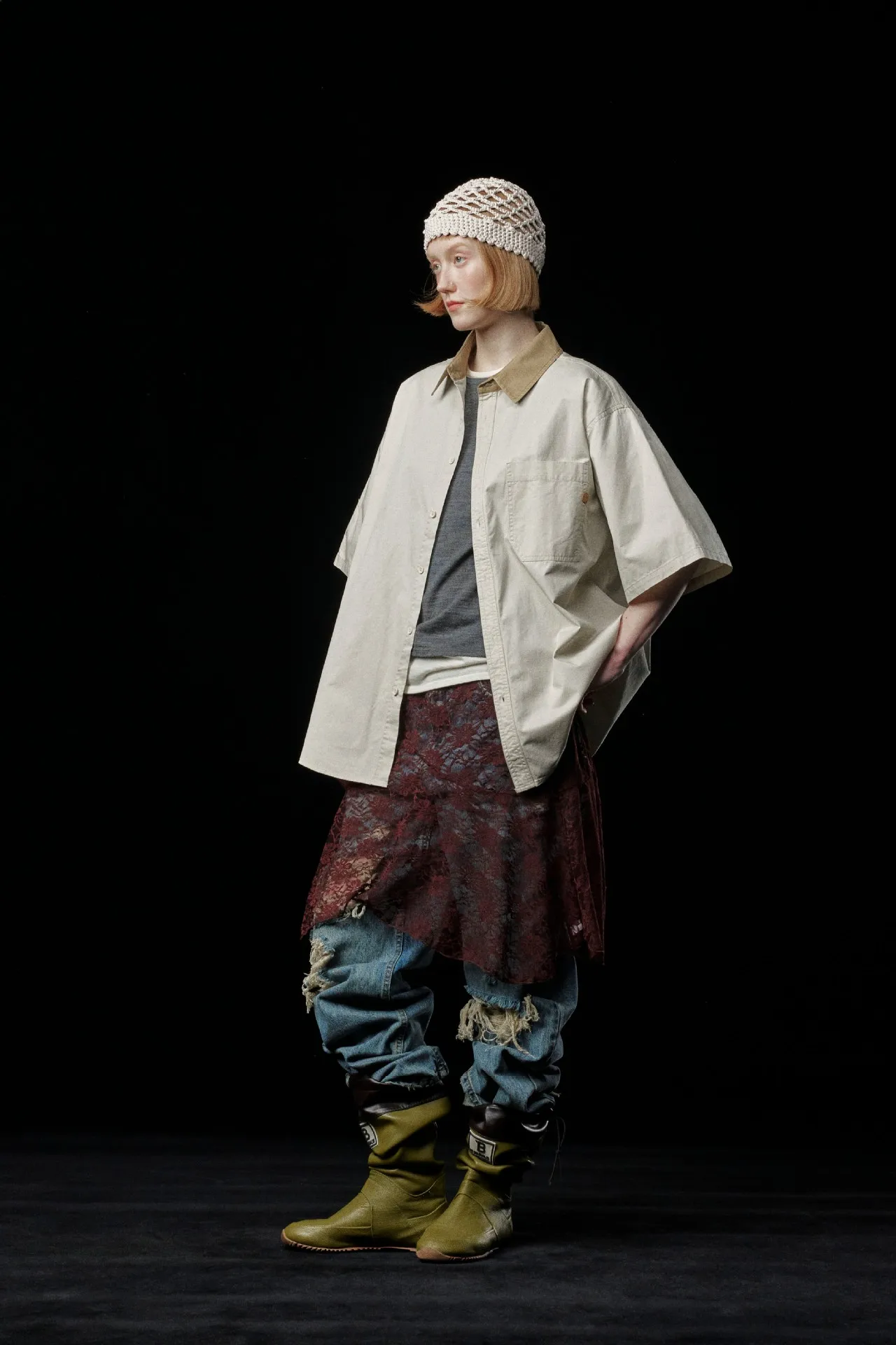 Jiayiku Men's  Summer New Style Simple New Vintage Ins Fashionable Washed Old Shirt Tooling Shirt display picture 9
