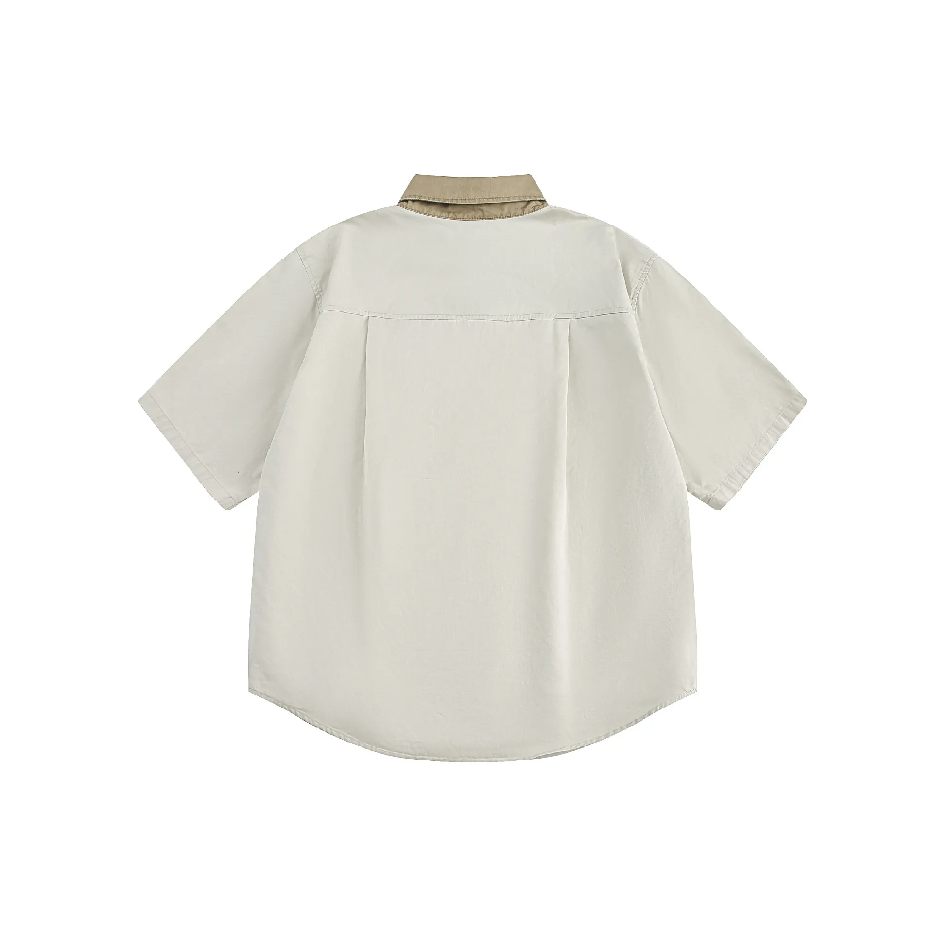 Jiayiku Men's  Summer New Style Simple New Vintage Ins Fashionable Washed Old Shirt Tooling Shirt display picture 20