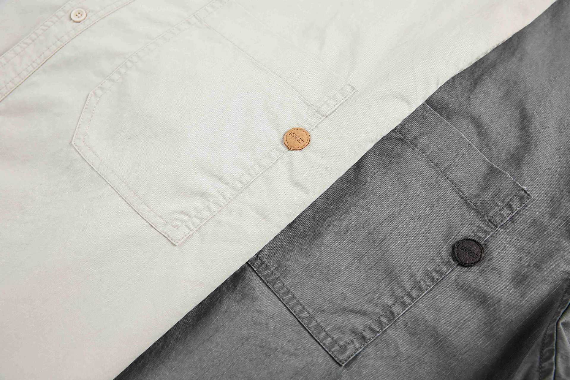 Jiayiku Men's  Summer New Style Simple New Vintage Ins Fashionable Washed Old Shirt Tooling Shirt display picture 23