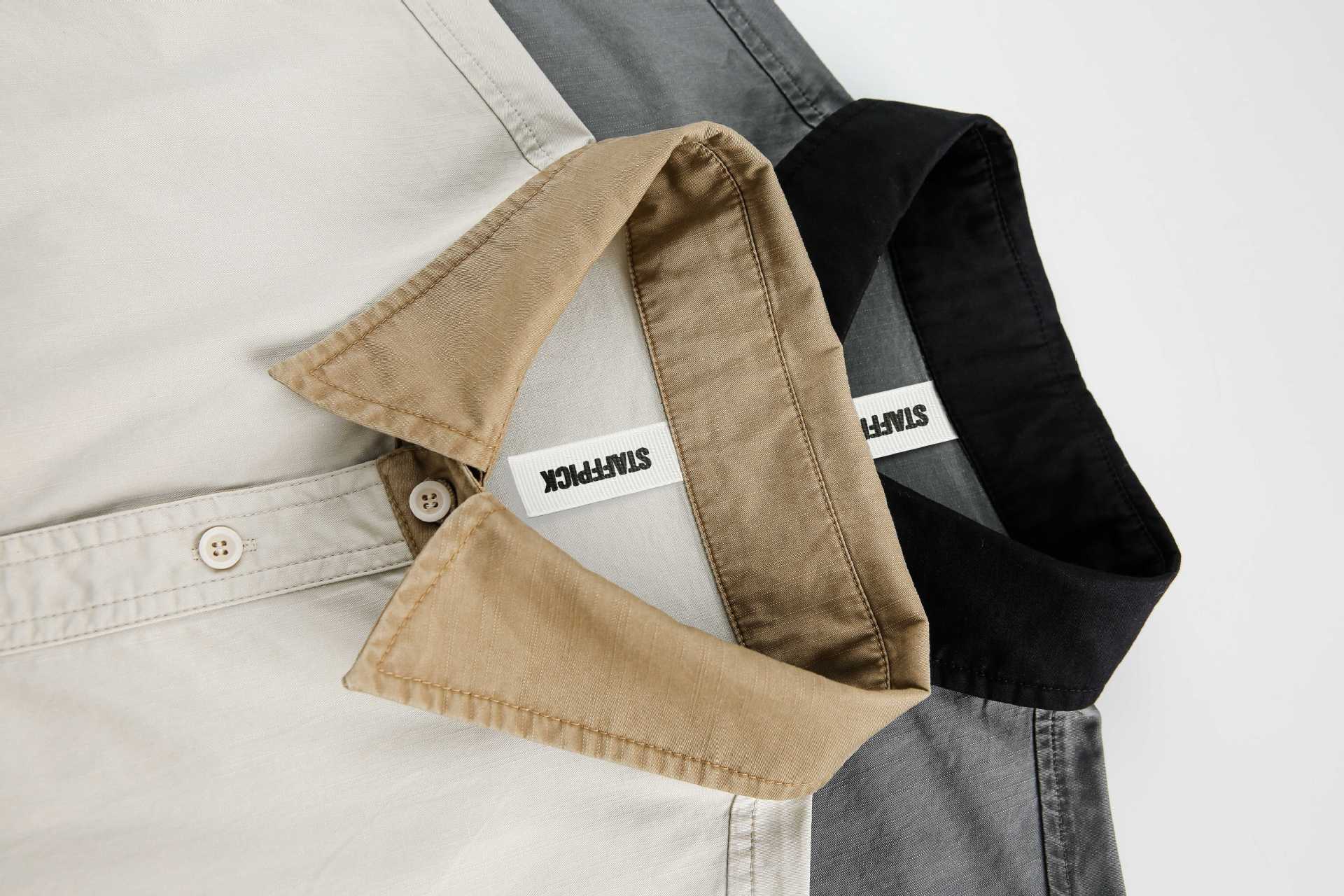 Jiayiku Men's  Summer New Style Simple New Vintage Ins Fashionable Washed Old Shirt Tooling Shirt display picture 24