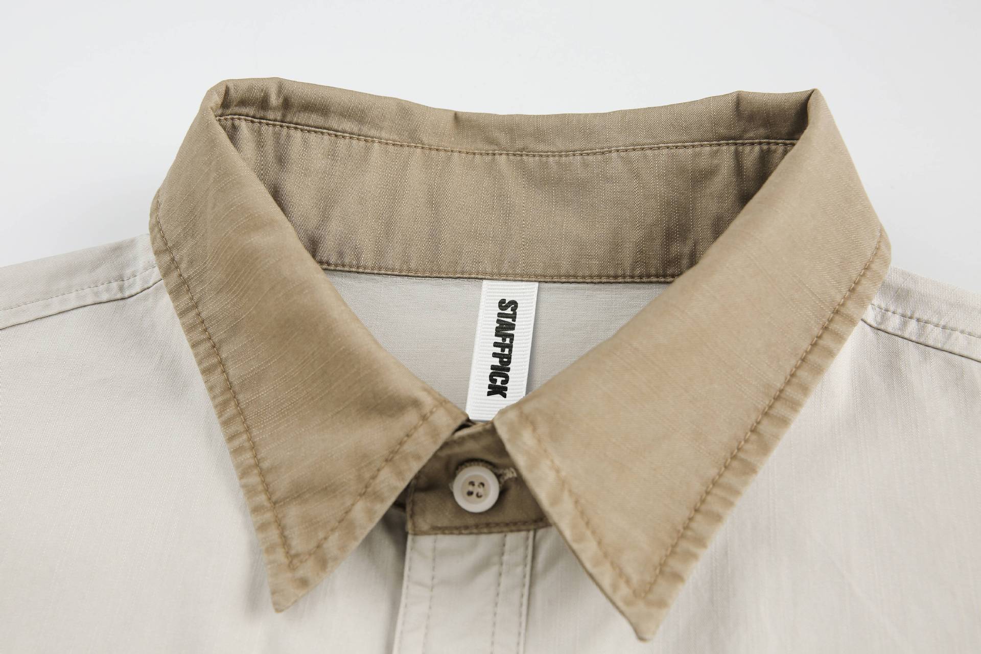 Jiayiku Men's  Summer New Style Simple New Vintage Ins Fashionable Washed Old Shirt Tooling Shirt display picture 25
