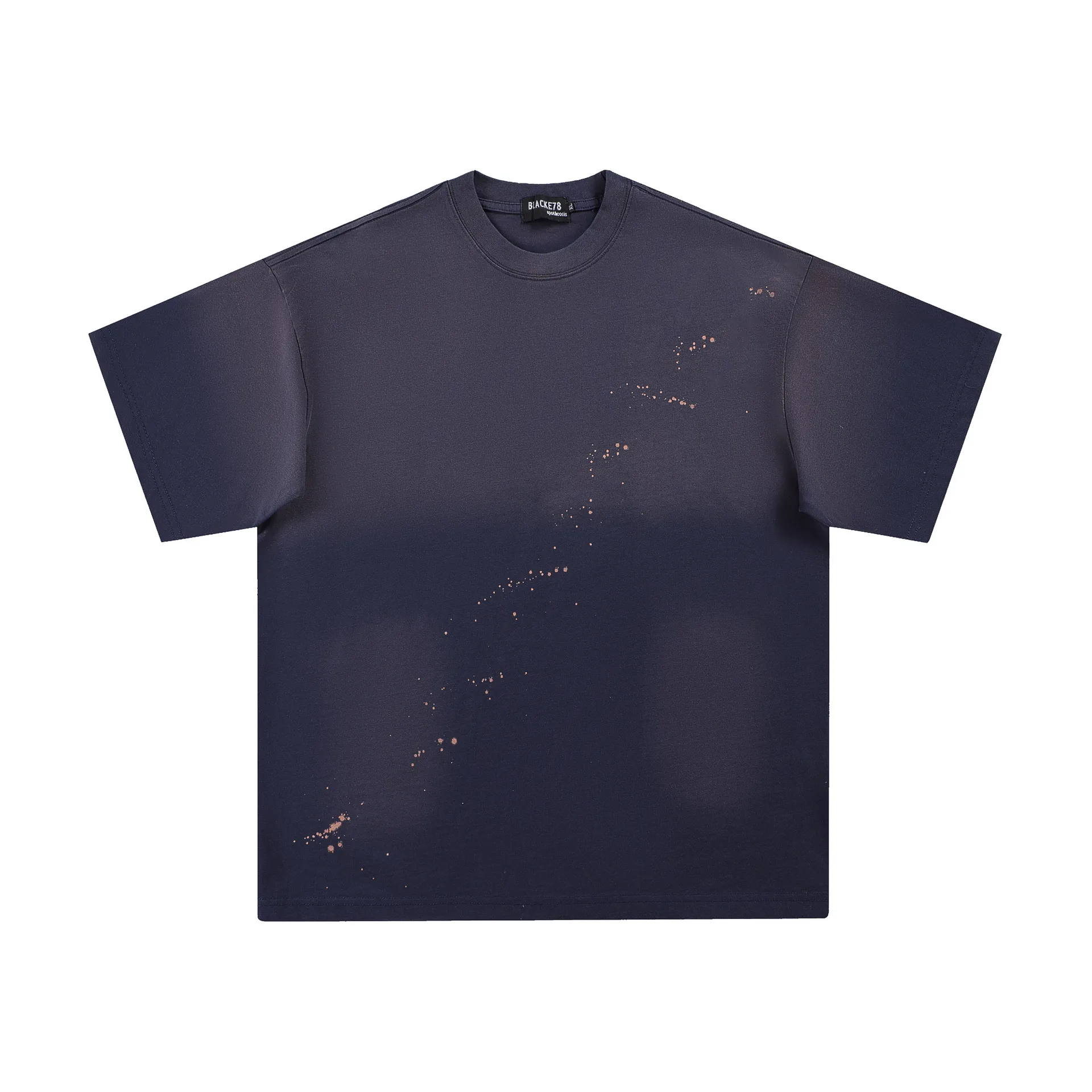 Jiayiku Men's  Summer New American Street Fashion Brand Tee Gradient Washed Inkjet Short-sleeved T-shirt For Men display picture 3
