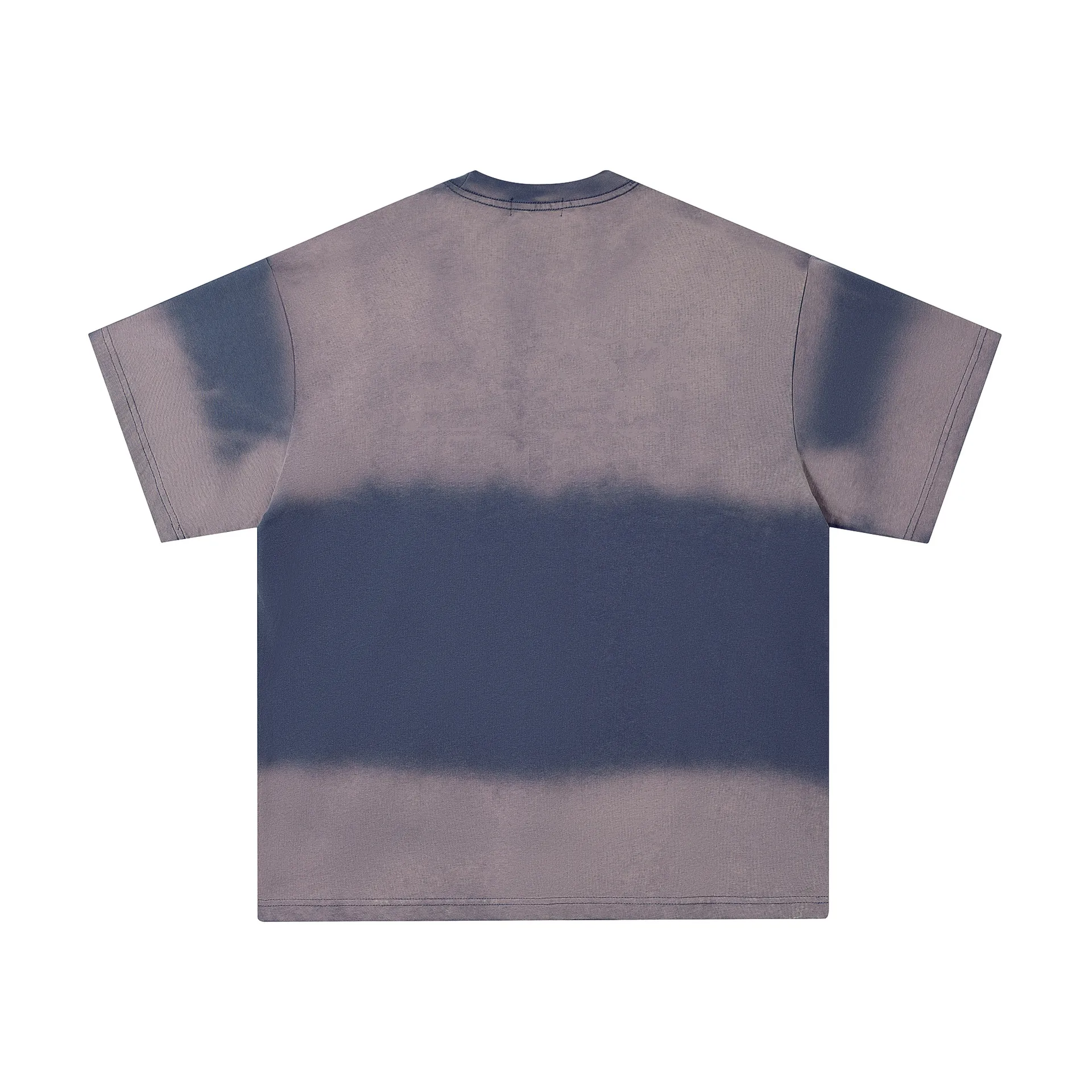 Jiayiku Men's  Summer New American Retro Fashion Brand Gradient Color Washed Old Cotton T-Shirt Short Sleeve display picture 4