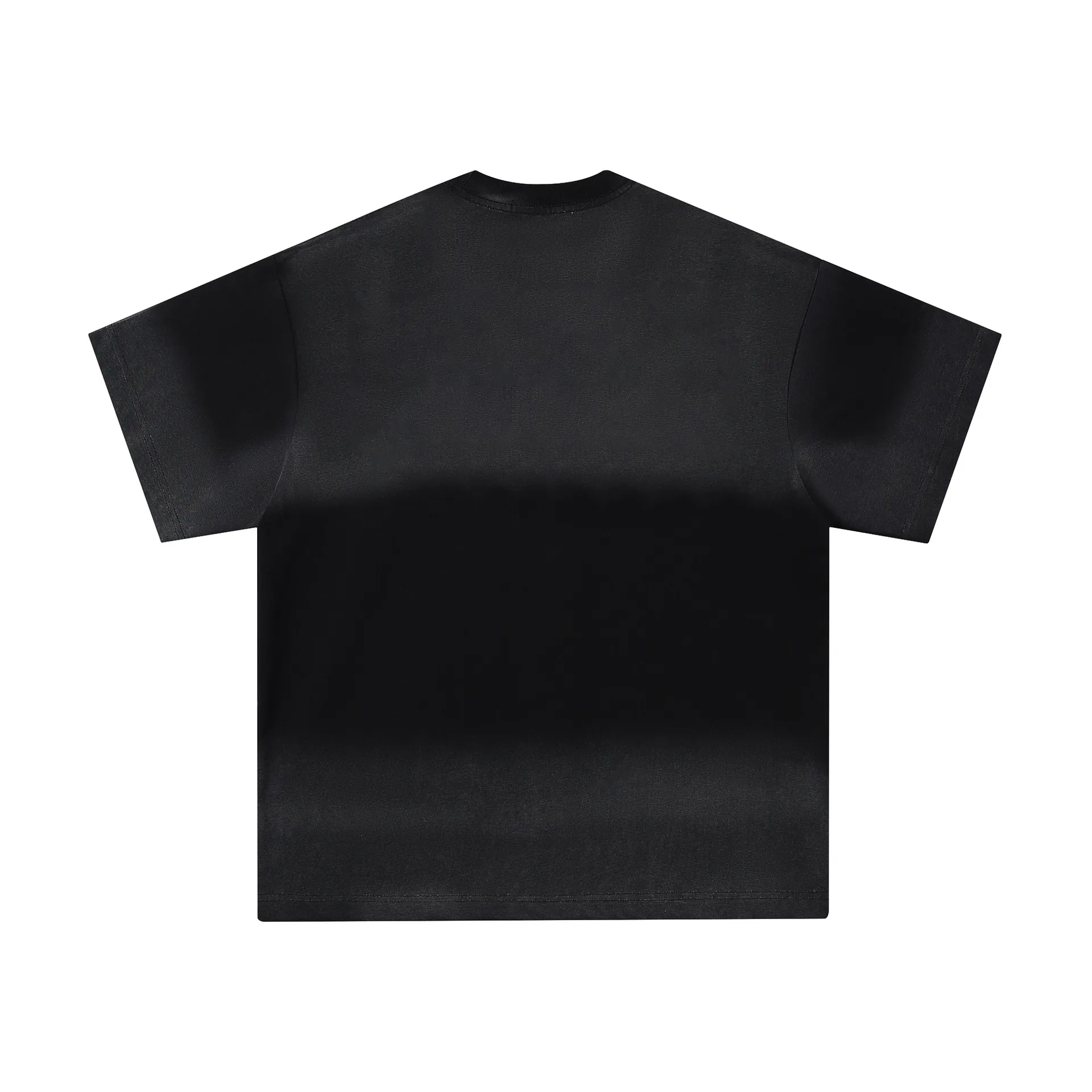 Jiayiku Men's  Summer New American Retro Fashion Brand Gradient Color Washed Old Cotton T-Shirt Short Sleeve display picture 6