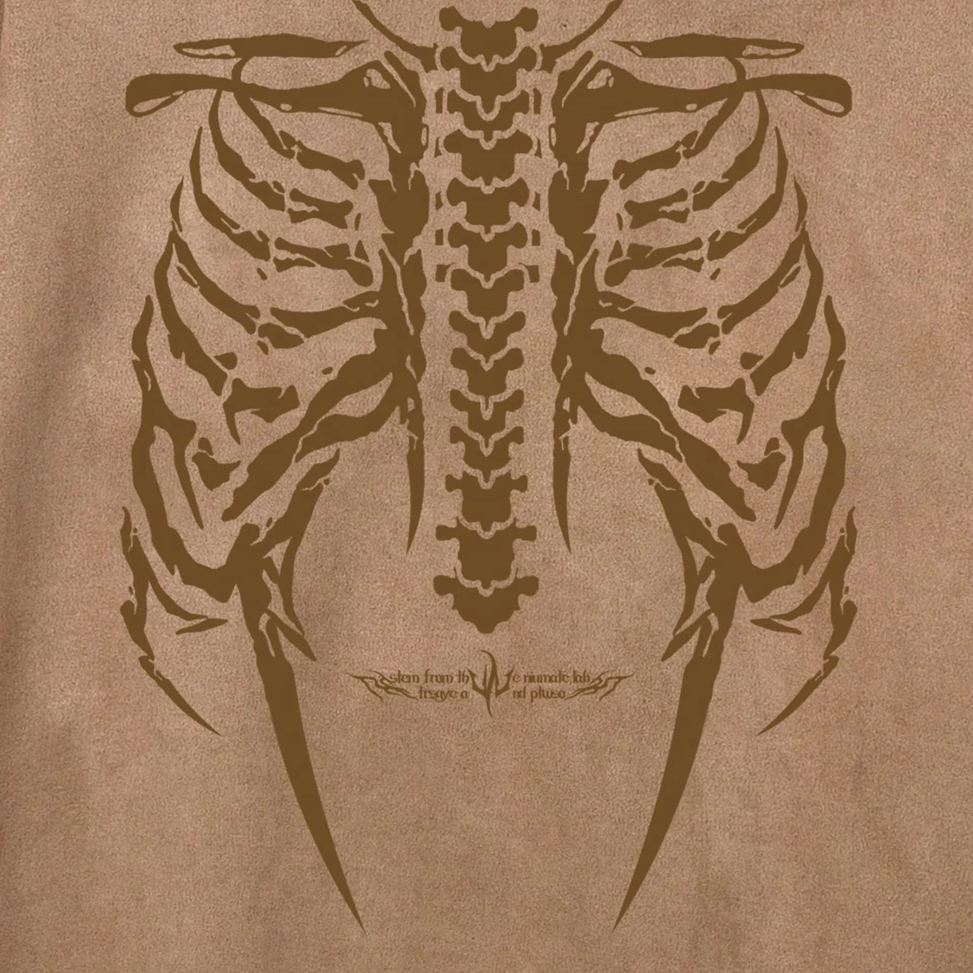 Jiayiku Men's  American Street Dark Tide Brand Tee Skull Skeleton Printed Suede Short-sleeved T-shirt For Men display picture 12