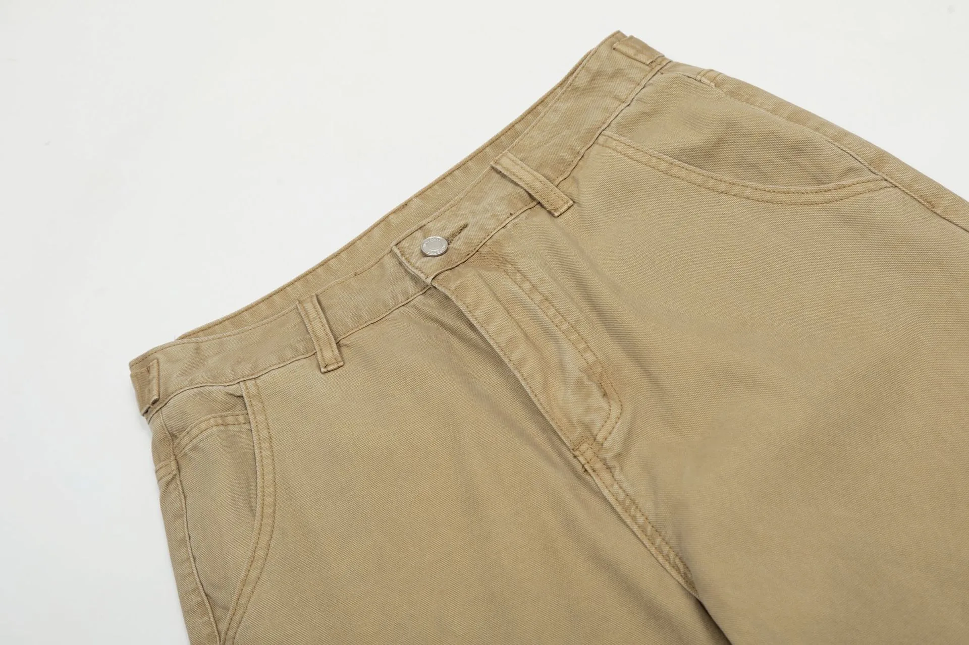 Jiayi Library Men's  Spring American Style Retro Washed Old Simple Casual Pants Straight Through Loose Wide Leg Pants display picture 10
