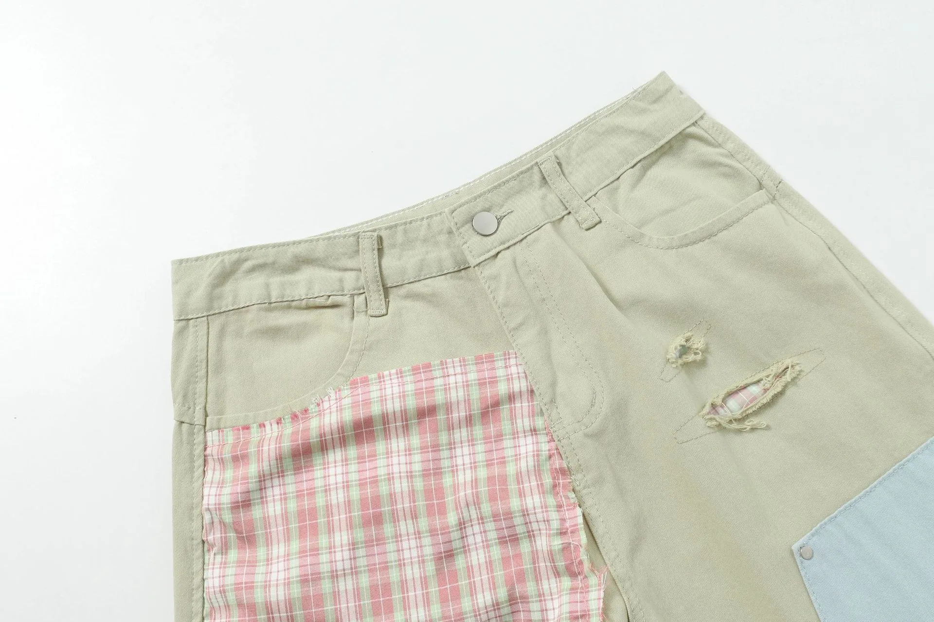 Jiayiku Men's  New Antique Personality Sticker Cleanfit Casual Pants Antique Straight Pants display picture 6