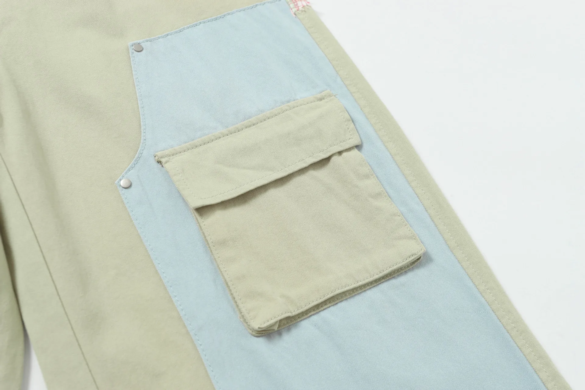 Jiayiku Men's  New Antique Personality Sticker Cleanfit Casual Pants Antique Straight Pants display picture 8