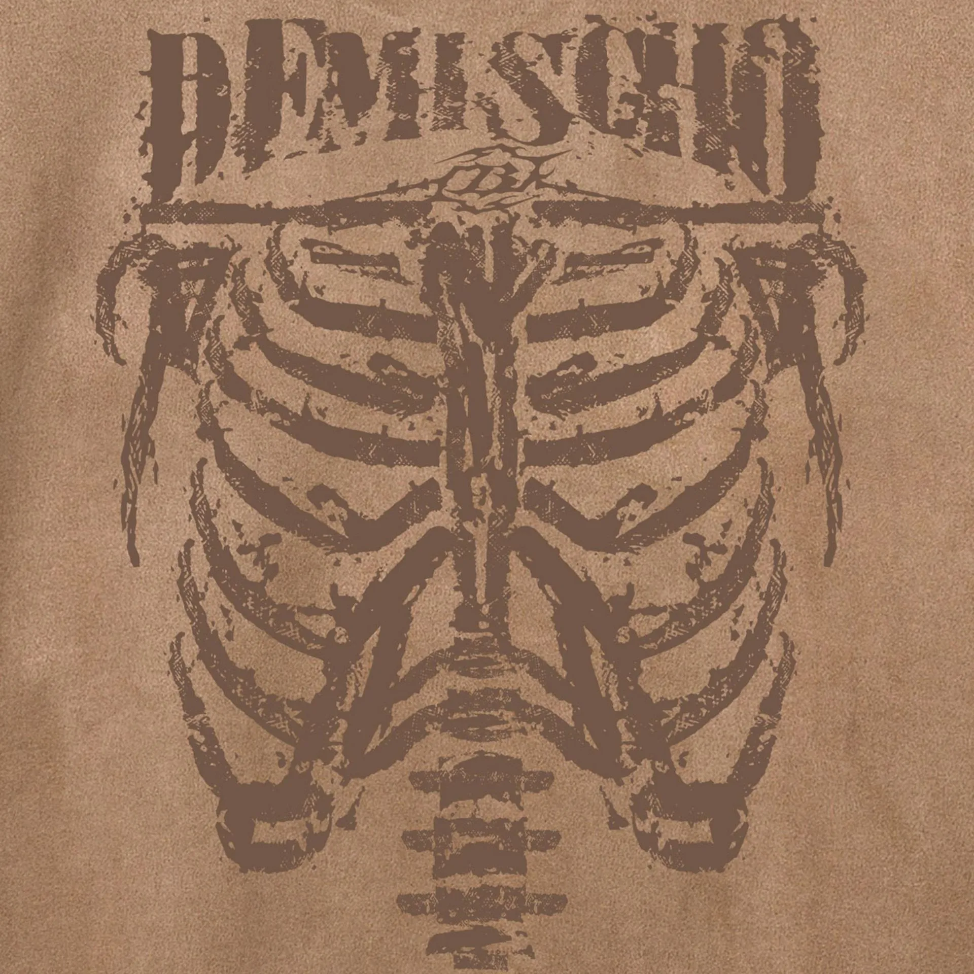 Jiayiku Men's Wear ∠  American Street Dark Style Fashion Brand Tee Skull Skeleton Printed Suede T-Shirt Men display picture 14
