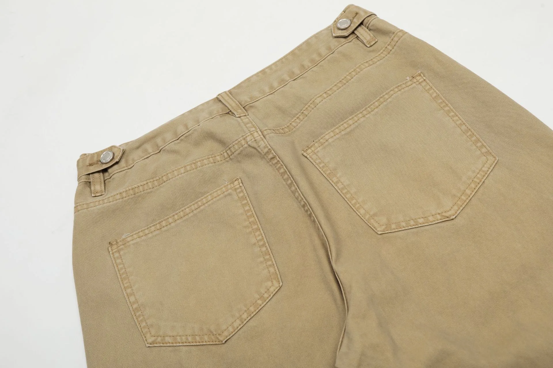 Jiayi Library Men's  Spring American Style Retro Washed Old Simple Casual Pants Straight Through Loose Wide Leg Pants display picture 17