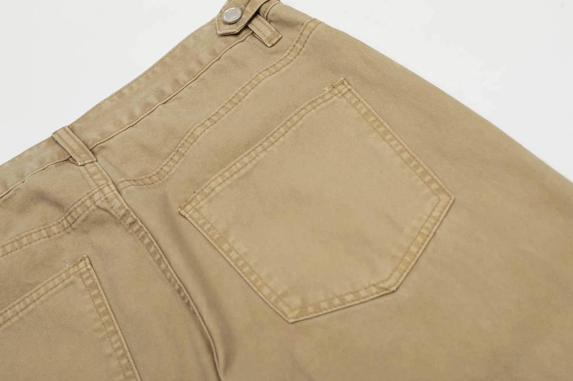 Jiayi Library Men's  Spring American Style Retro Washed Old Simple Casual Pants Straight Through Loose Wide Leg Pants display picture 18