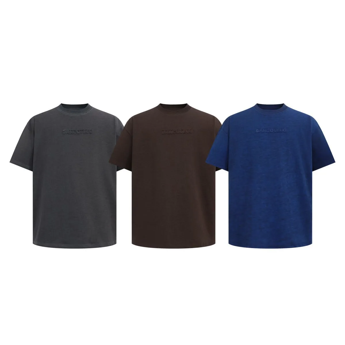 Jiayiku Men's  New Summer New Niche Simple T-shirt Short-sleeved Trendy Men's High-end Feeling Base Shirt For Men display picture 9