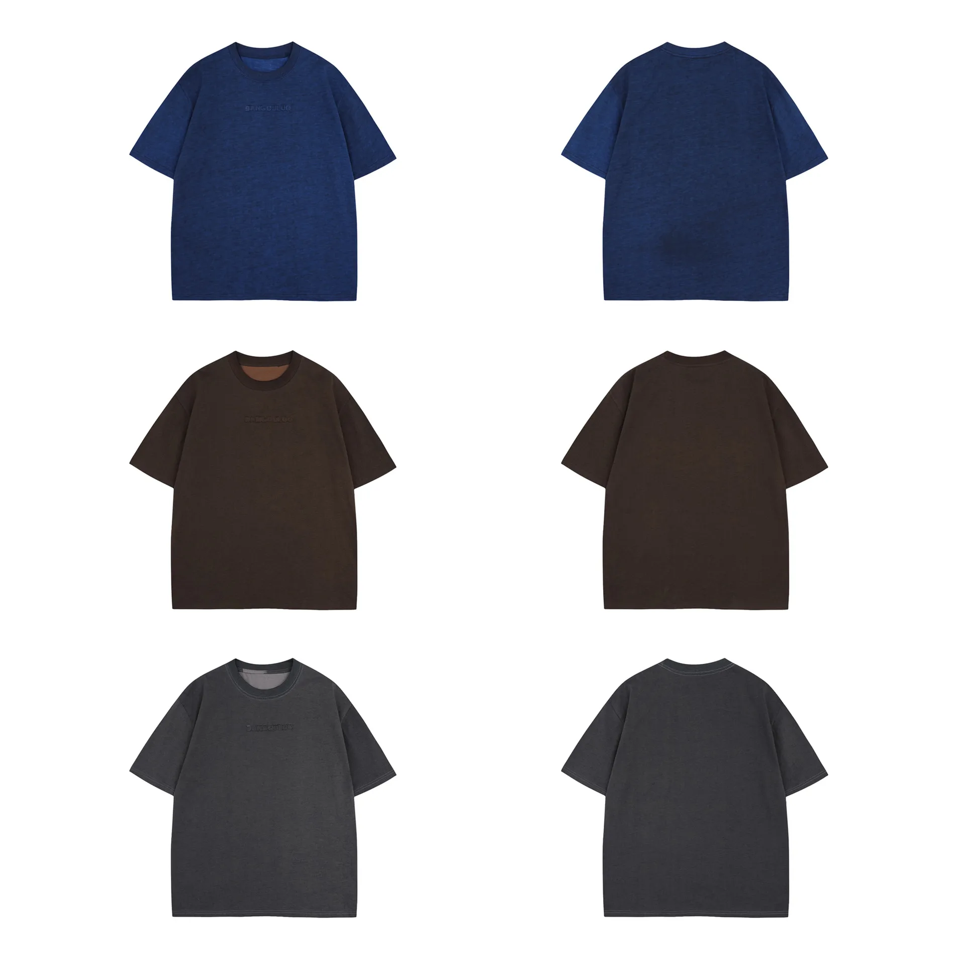 Jiayiku Men's  New Summer New Niche Simple T-shirt Short-sleeved Trendy Men's High-end Feeling Base Shirt For Men display picture 16