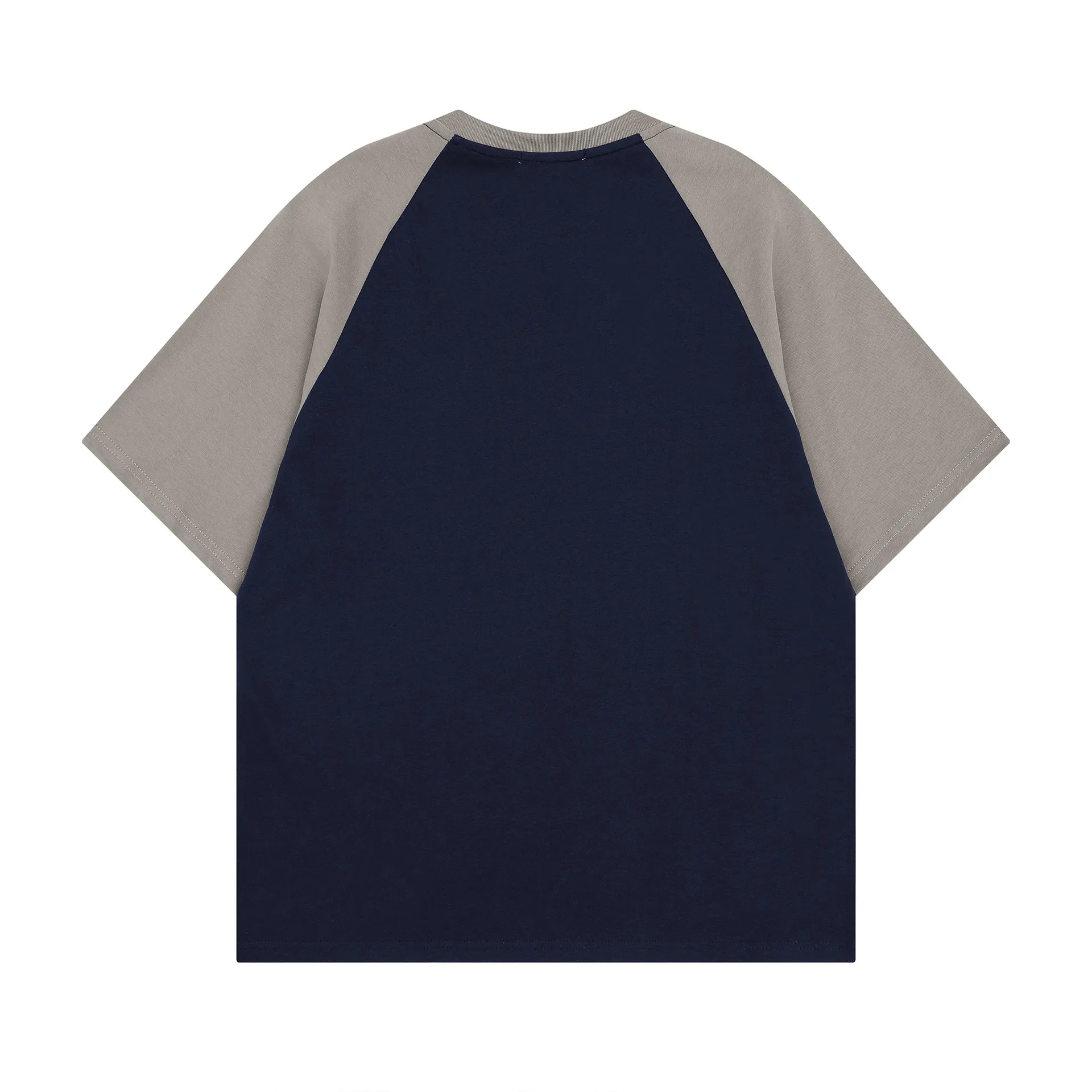 Jiayiku Fashion Brand  Summer New Campus Style American Style Retro Color Matching T-shirt Raglan Sleeve Couple's Short-sleeved T-shirt display picture 4