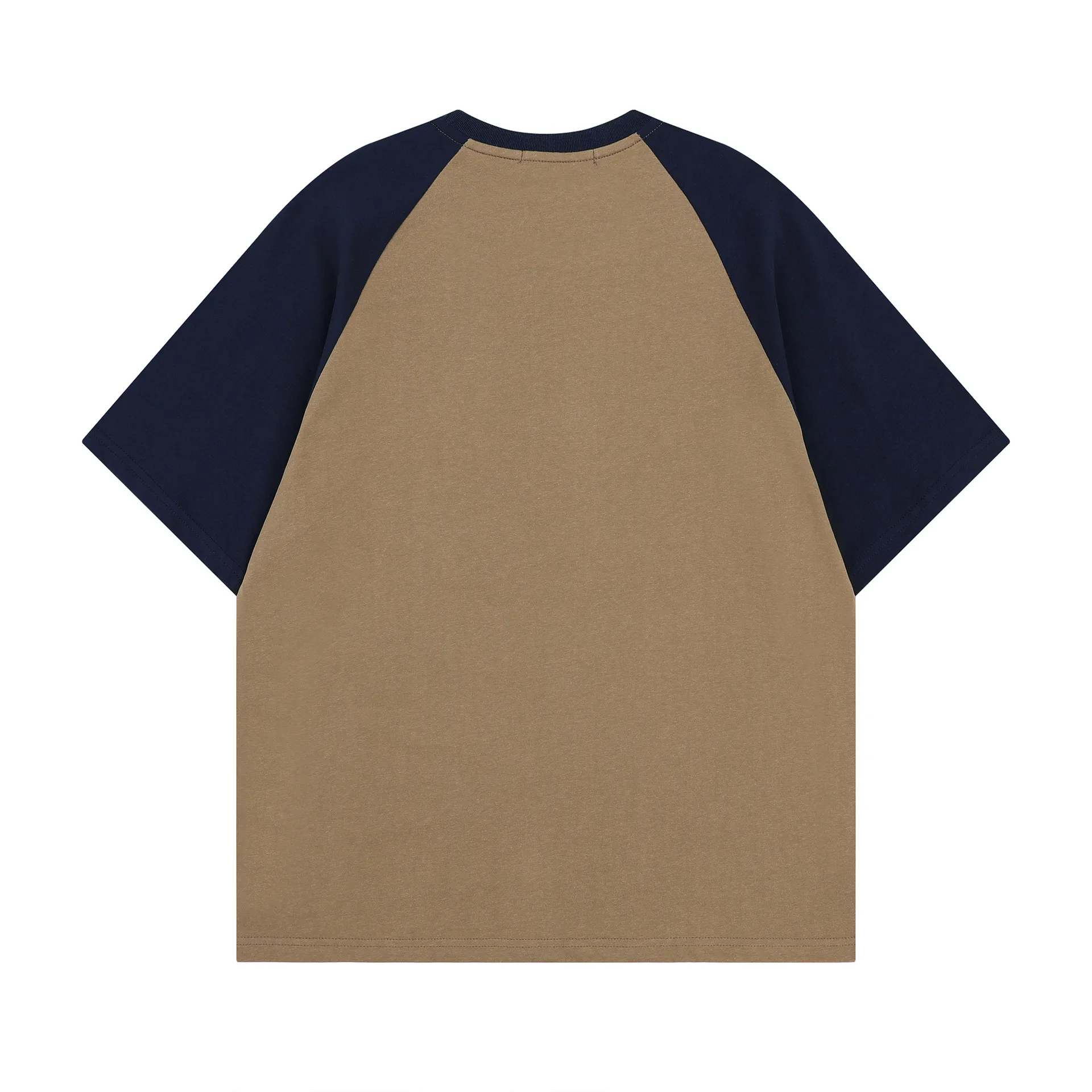 Jiayiku Fashion Brand  Summer New Campus Style American Style Retro Color Matching T-shirt Raglan Sleeve Couple's Short-sleeved T-shirt display picture 6