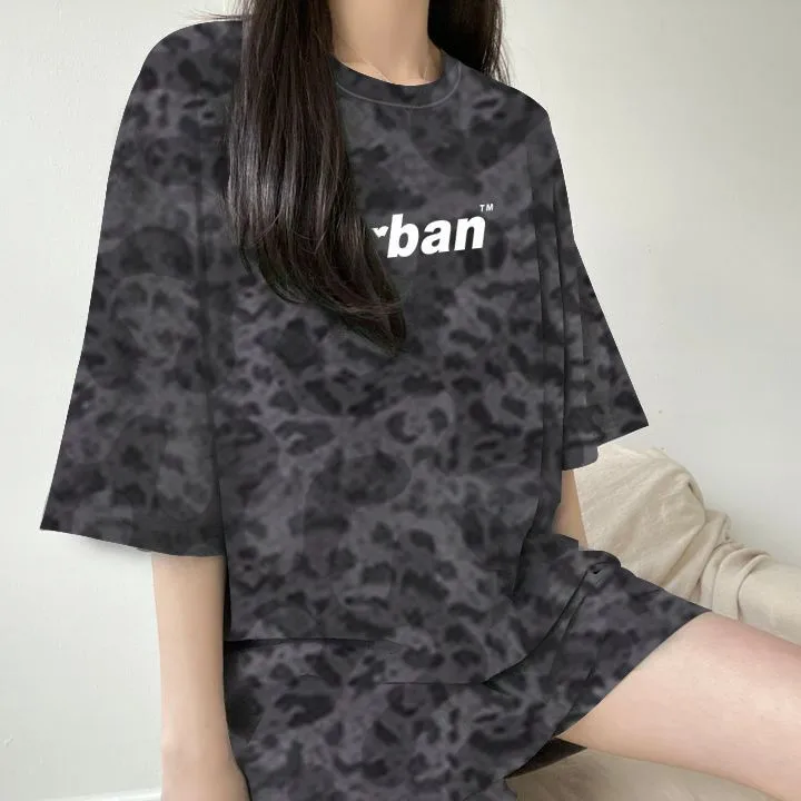 Short-Sleeved Shorts Suit Women's Two-Piece Set  New Summer Fashion Casual Sportswear Running Loose display picture 6