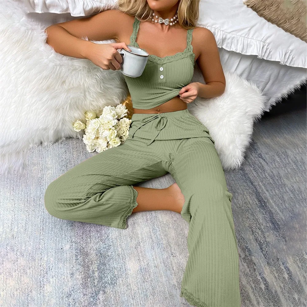 Casual Pajamas Women's Summer Lace Sling Sexy Hot Girls  Women's Home Clothes Pajamas display picture 10
