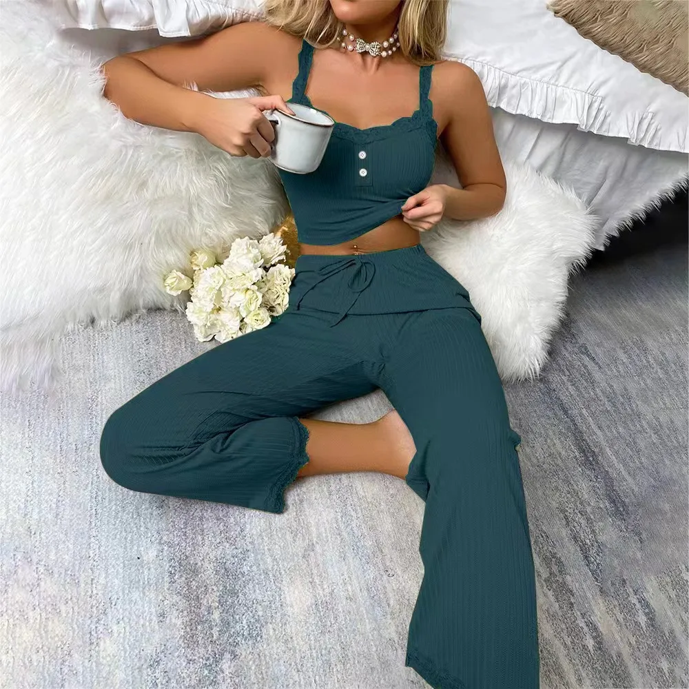 Casual Pajamas Women's Summer Lace Sling Sexy Hot Girls  Women's Home Clothes Pajamas display picture 12