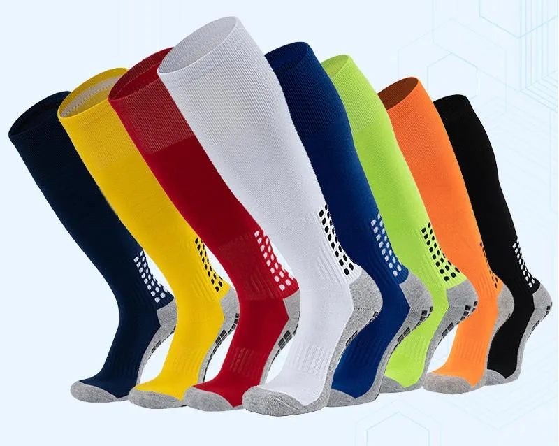 Adult Long Soccer Socks Thickened Extra Glue Towel Bottom Non-Slip High Socks For Men Professional Sports Socks Competition Training Socks display picture 1