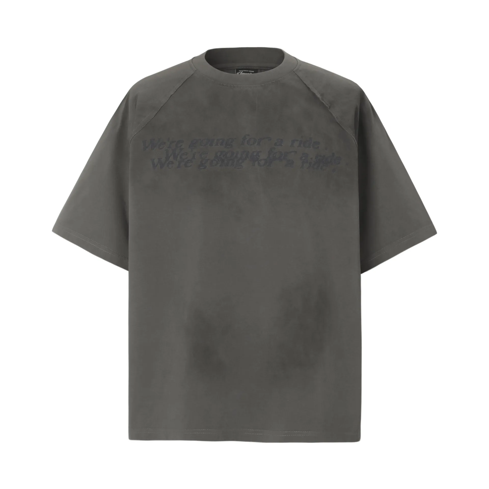 Jiayiku Men's  Summer New Waste Earth Style American Street Tide Brand Washed Inkjet Dirty Dye T-Shirt Short Sleeve display picture 7