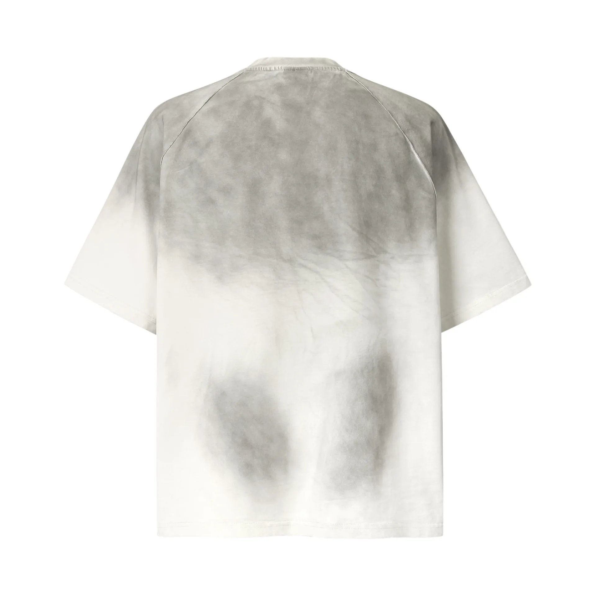 Jiayiku Men's  Summer New Waste Earth Style American Street Tide Brand Washed Inkjet Dirty Dye T-Shirt Short Sleeve display picture 5