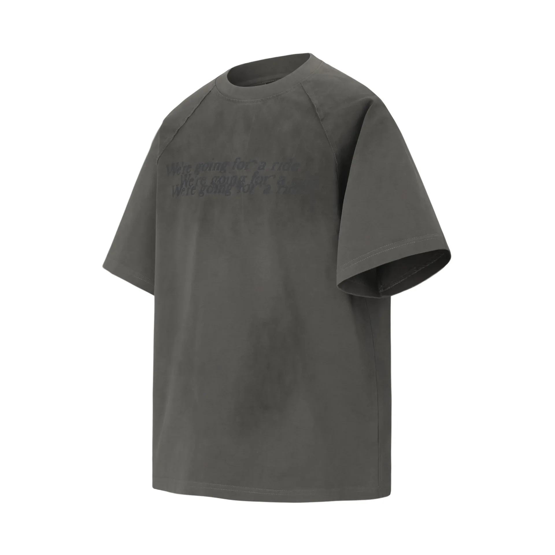 Jiayiku Men's  Summer New Waste Earth Style American Street Tide Brand Washed Inkjet Dirty Dye T-Shirt Short Sleeve display picture 8