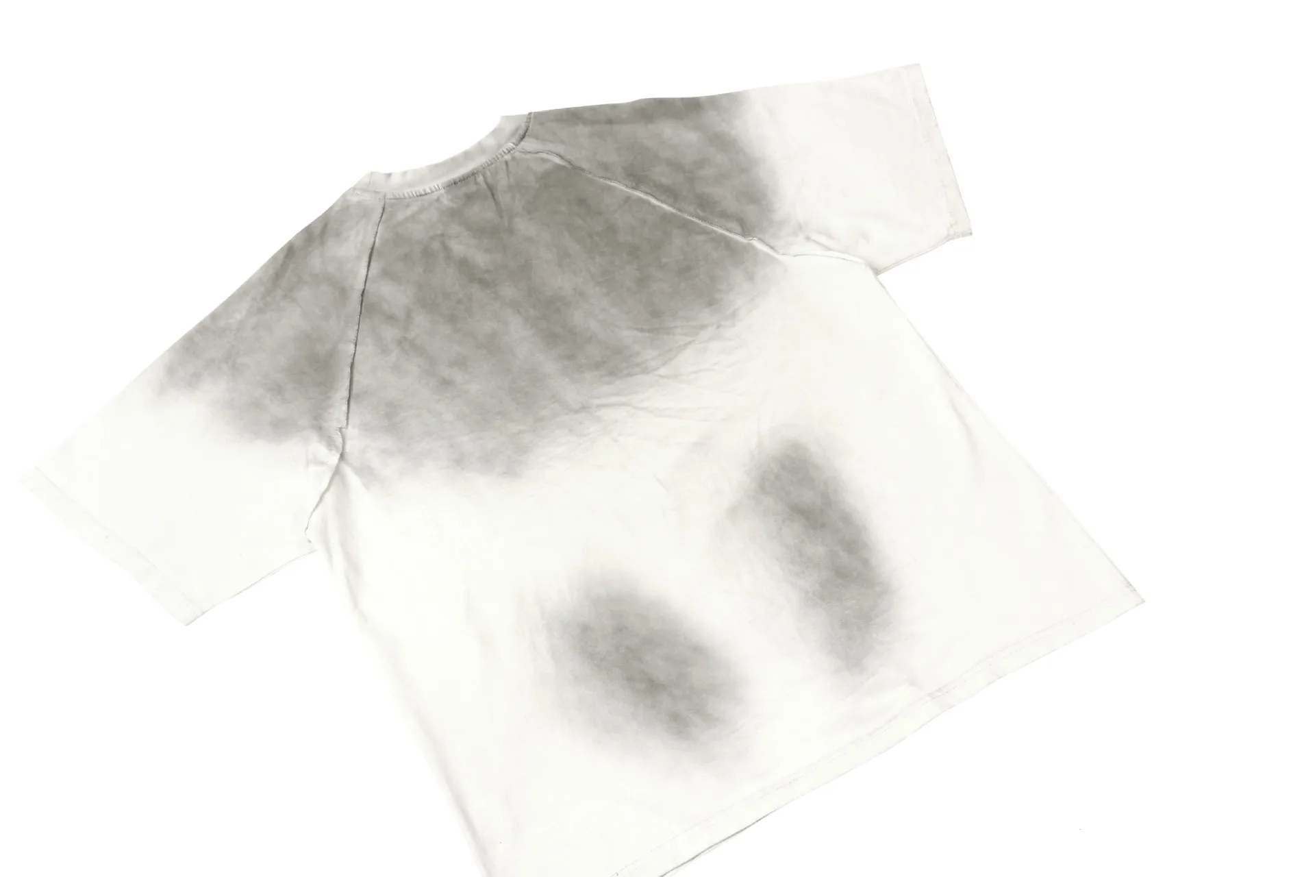 Jiayiku Men's  Summer New Waste Earth Style American Street Tide Brand Washed Inkjet Dirty Dye T-Shirt Short Sleeve display picture 14