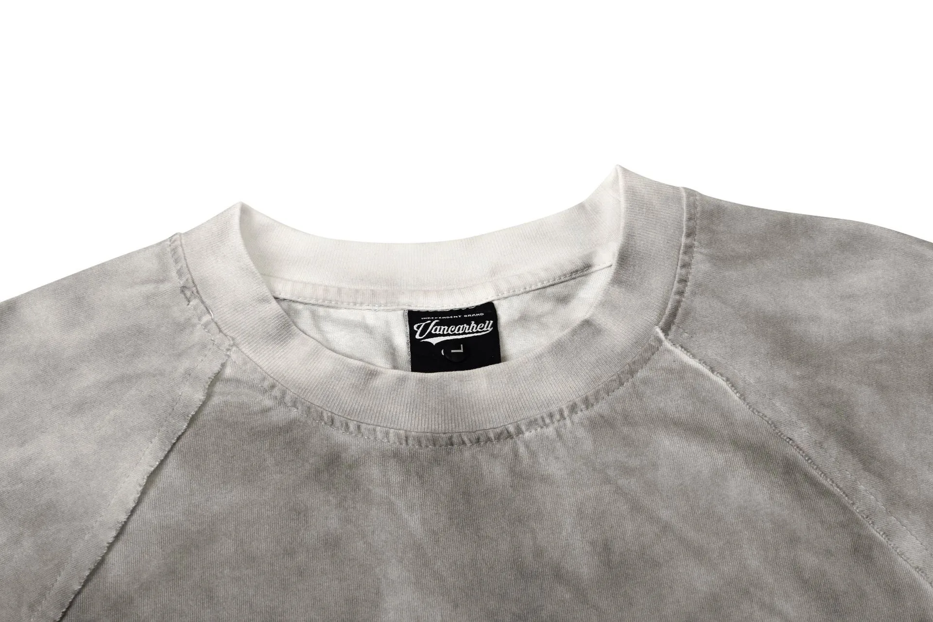 Jiayiku Men's  Summer New Waste Earth Style American Street Tide Brand Washed Inkjet Dirty Dye T-Shirt Short Sleeve display picture 15