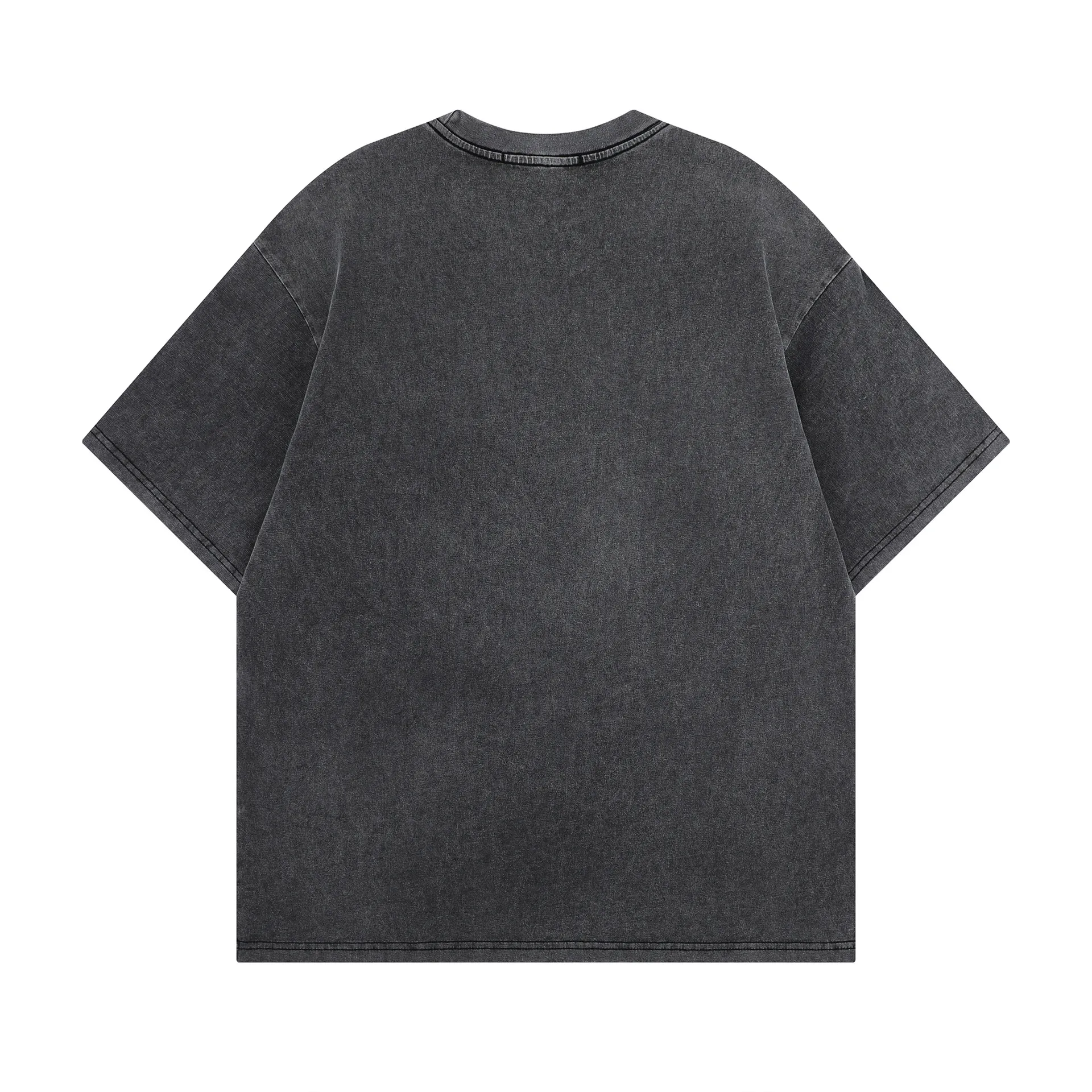 Jiayiku Men's  Summer American Street Hip Hop Fashion Brand Washed Tee Diablo Printed T-shirt Short-sleeved Men display picture 4