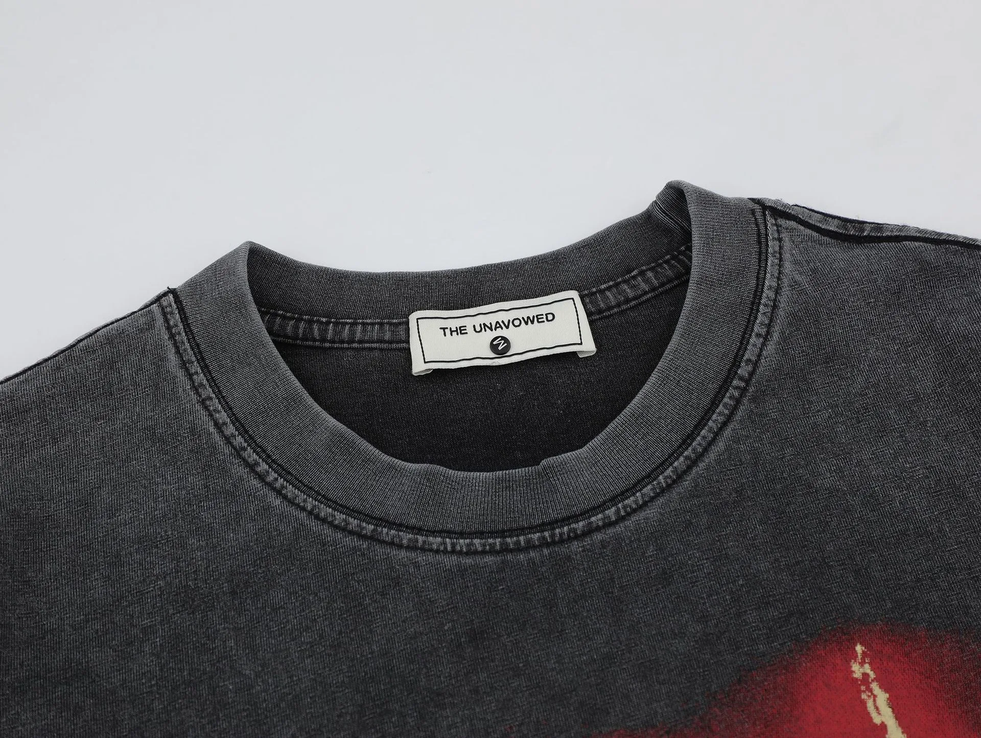 Jiayiku Men's  Summer American Street Hip Hop Fashion Brand Washed Tee Diablo Printed T-shirt Short-sleeved Men display picture 12