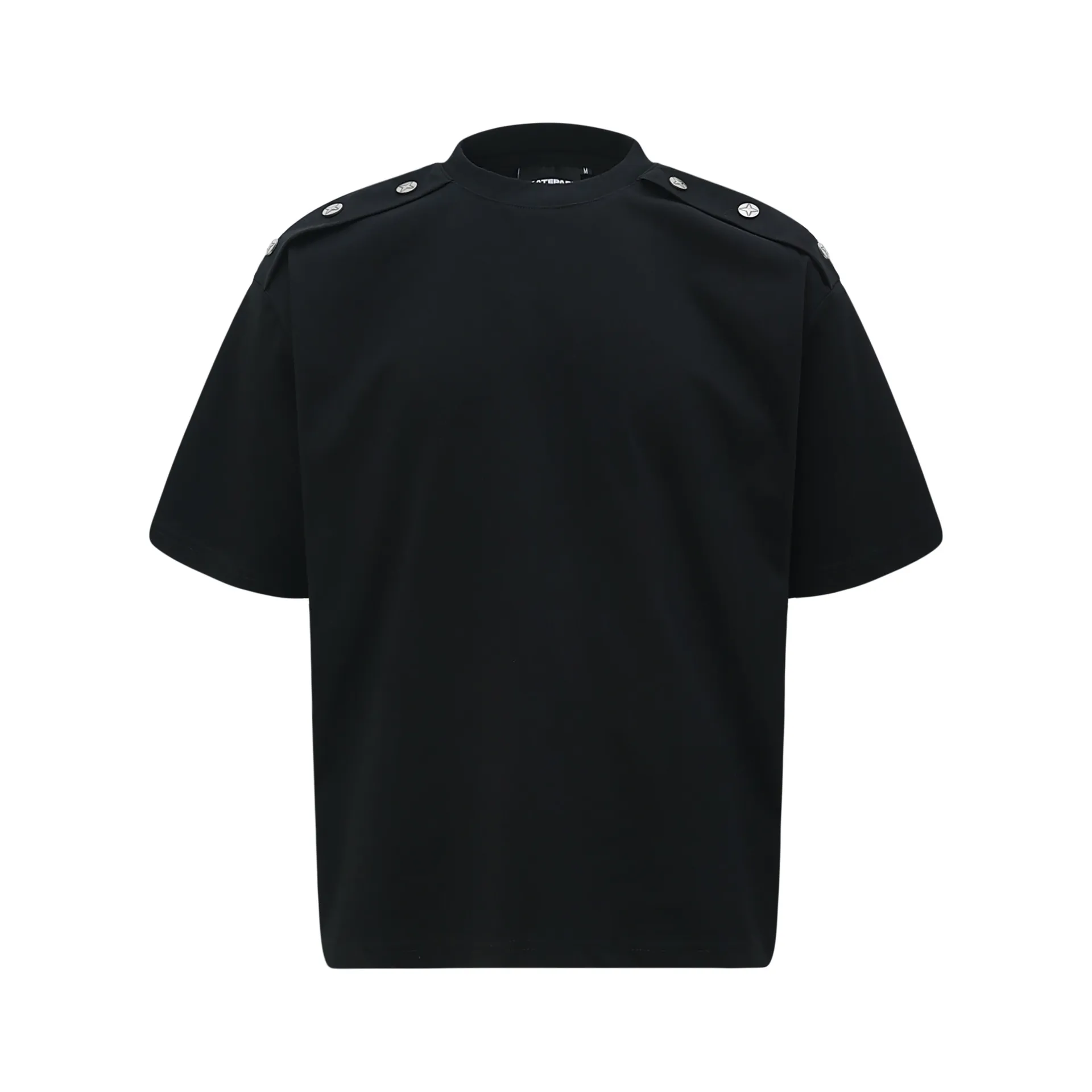 Jiayiku Men's  Summer American Retro Niche Personality Button Design T-shirt Short-sleeved Trendy Men's High-end Sense display picture 5