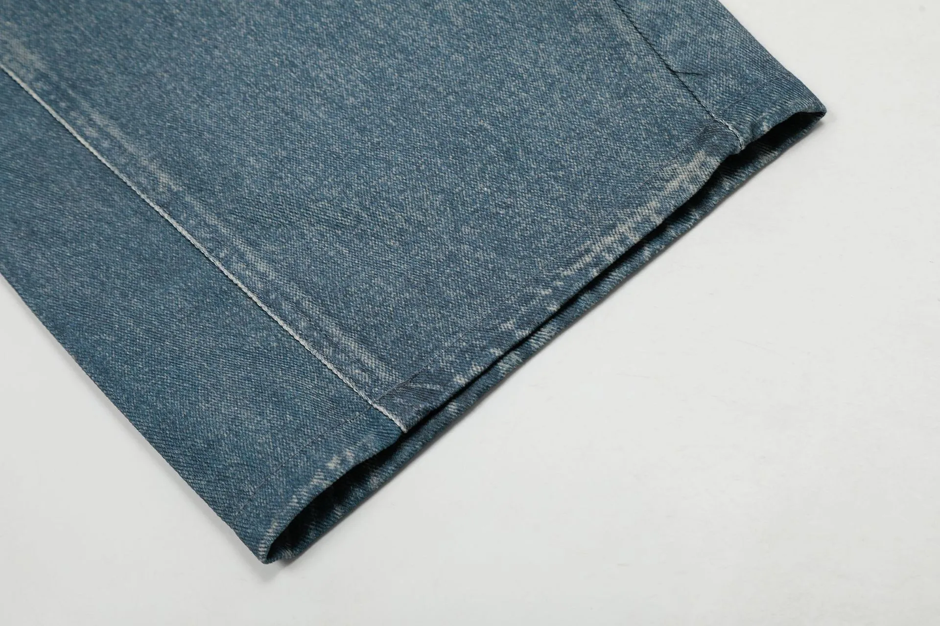 Jiayiku Fashion Brand  Spring American Retro 3D Printed Washed Jeans Straight Cleanfit Trousers display picture 12