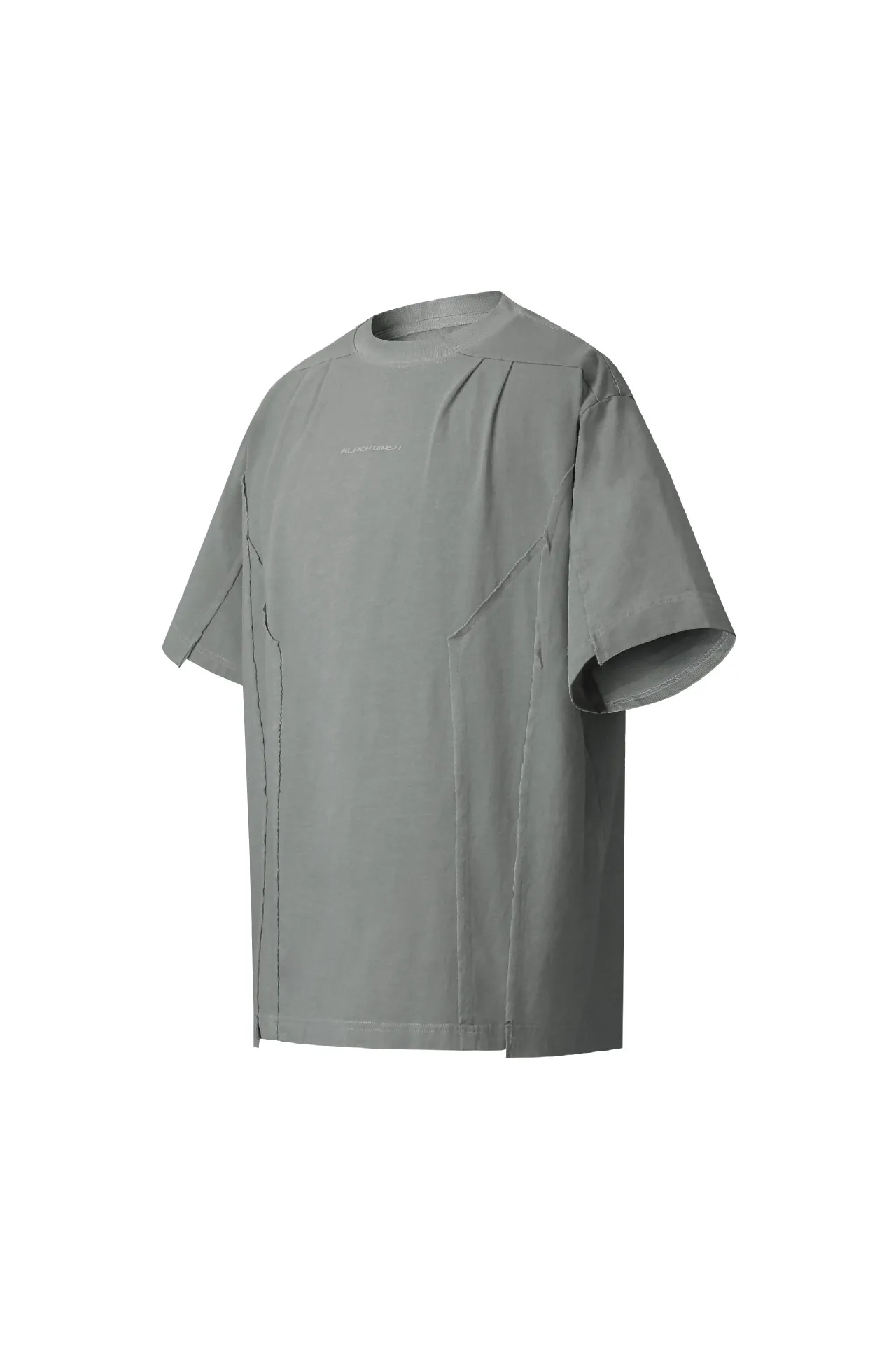 Jiayiku Men's  Summer Waste Soil Style American Retro Fashion Brand Washed Tee Functional Style Pleated Short-sleeved T-shirt display picture 4