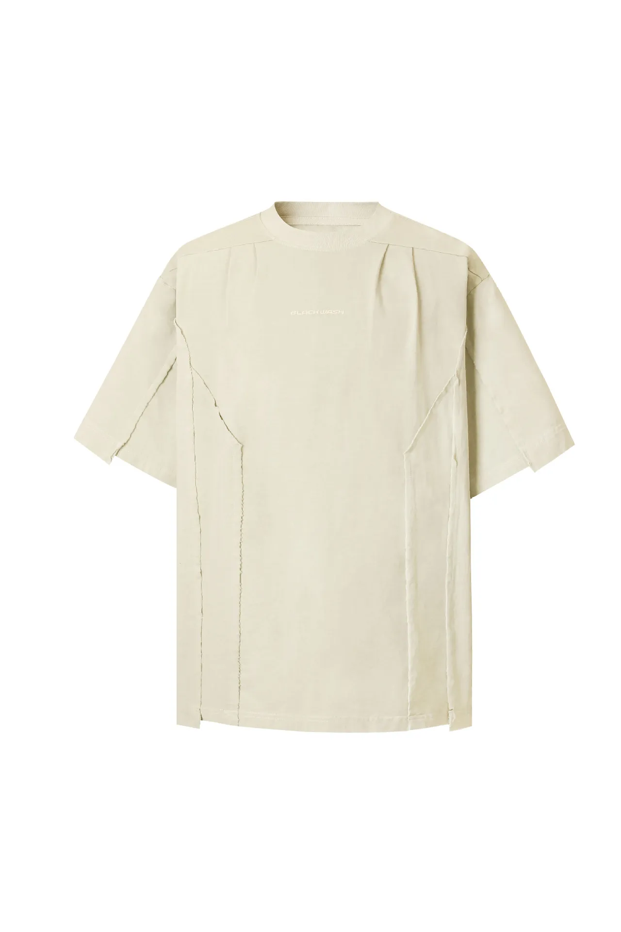 Jiayiku Men's  Summer Waste Soil Style American Retro Fashion Brand Washed Tee Functional Style Pleated Short-sleeved T-shirt display picture 8