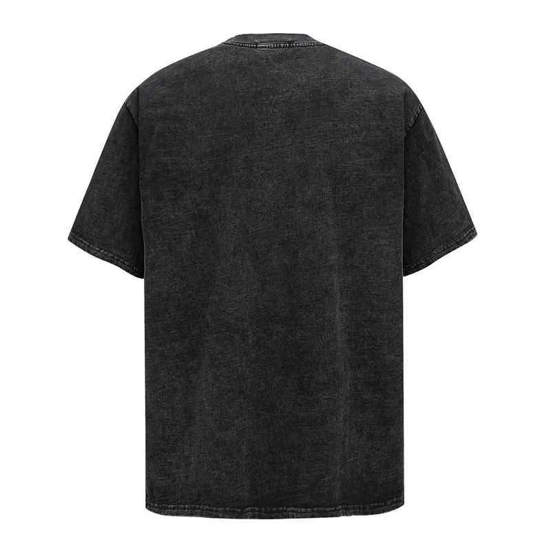 Jiayiku Men's  Summer American Street Hip Hop Fashion Brand Diablo Kuso T-shirt Washed T-shirt Short Sleeve display picture 3