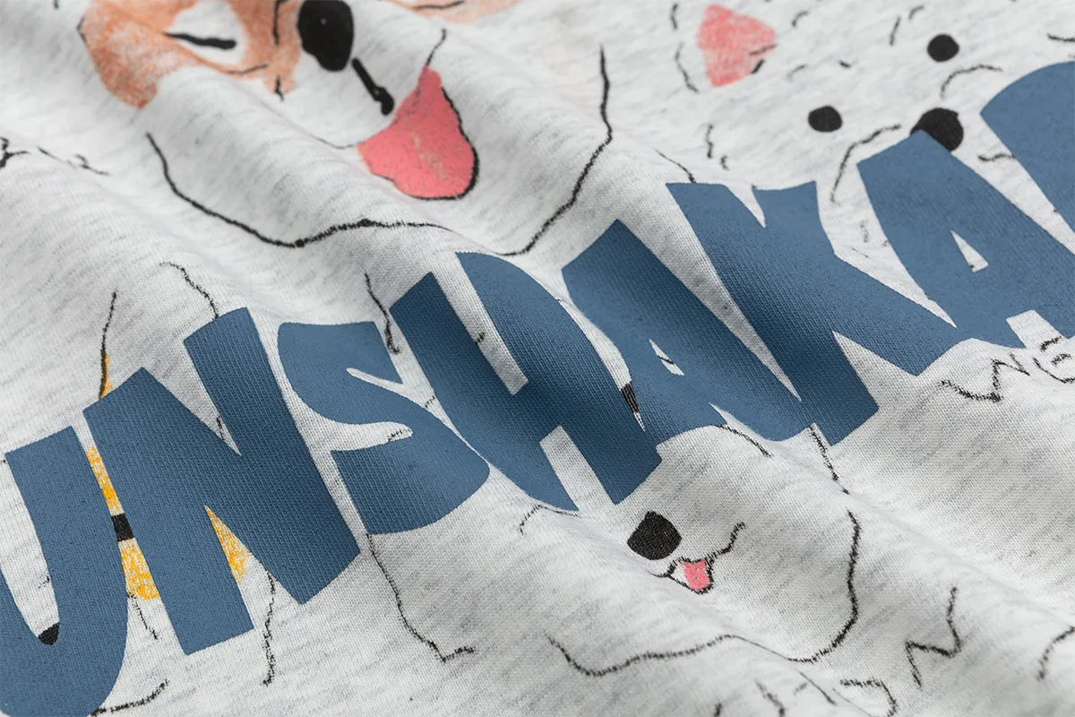 Jiayiku Fashion Brand  Summer New American Style Retro Fun Cartoon Printed Couples Short-sleeved T-shirt Loose Men display picture 10