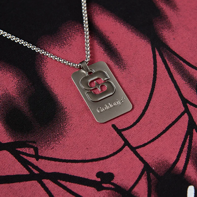 Jiayiku Men's  Summer American Street Hip Hop Fashion Brand Necklace Tee Dark Spider Print T-shirt Short Sleeve display picture 11