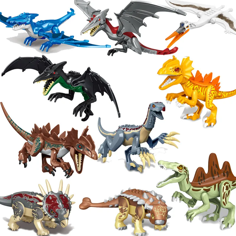 Zhu Luoji Dinosaur Puzzle Assembled Building Blocks Kidsren's Toys Hot-selling  Quick-buy Bag Packaging display picture 1