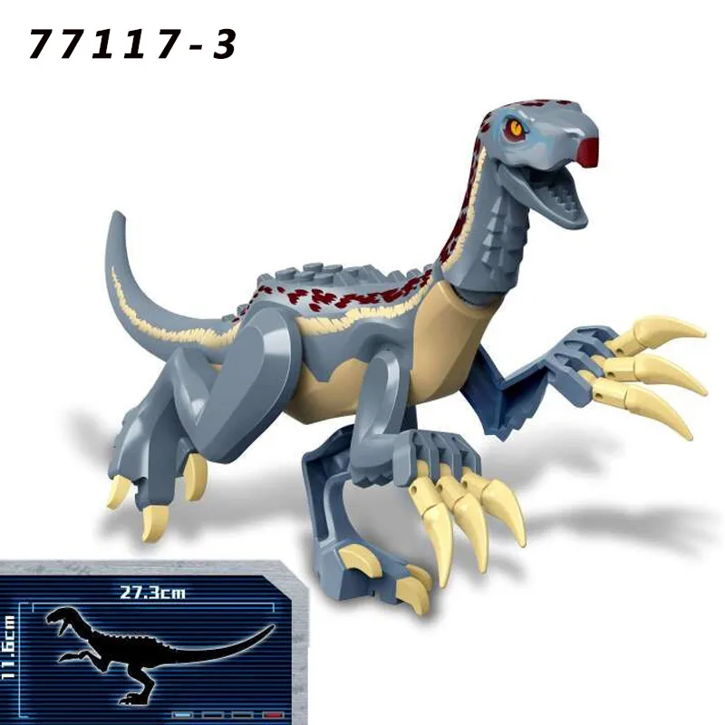 Zhu Luoji Dinosaur Puzzle Assembled Building Blocks Kidsren's Toys Hot-selling  Quick-buy Bag Packaging display picture 3
