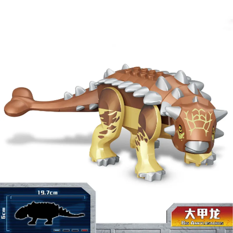 Zhu Luoji Dinosaur Puzzle Assembled Building Blocks Kidsren's Toys Hot-selling  Quick-buy Bag Packaging display picture 5