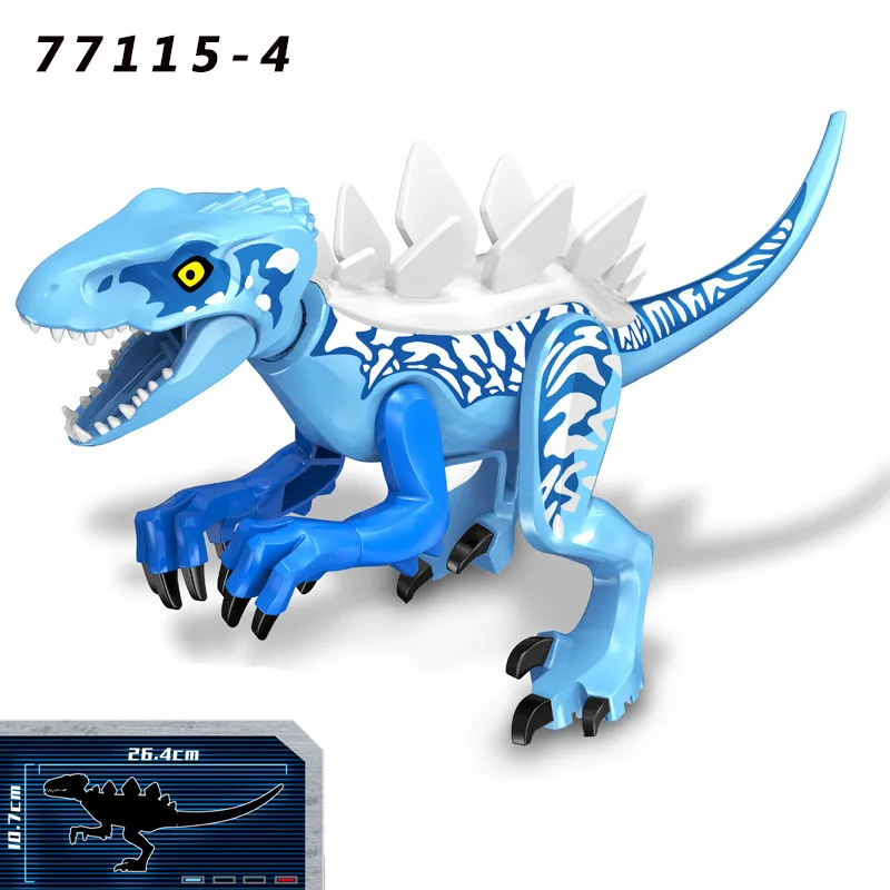 Zhu Luoji Dinosaur Puzzle Assembled Building Blocks Kidsren's Toys Hot-selling  Quick-buy Bag Packaging display picture 6